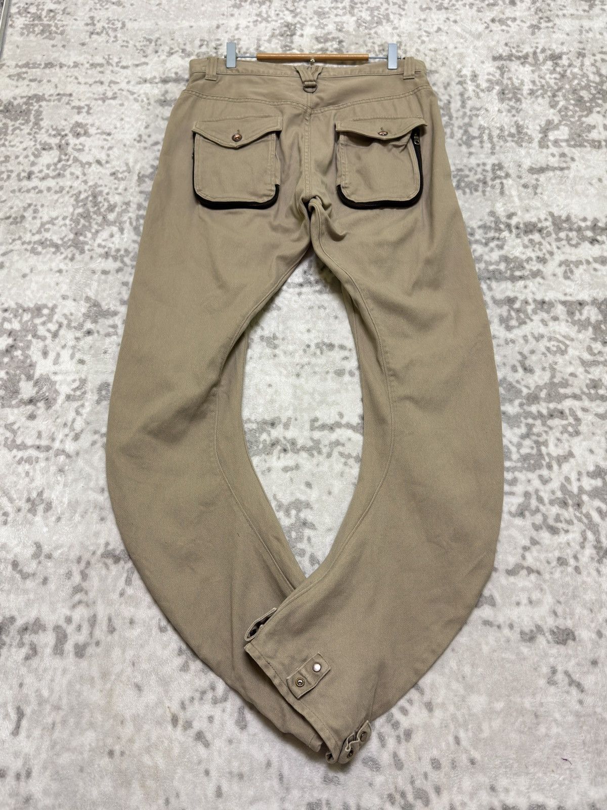 Japanese Brand DISTRESSED PPFM CURVE PUNK PANTS VERY RARE Size US 34 / EU 50 - 2 Thumbnail