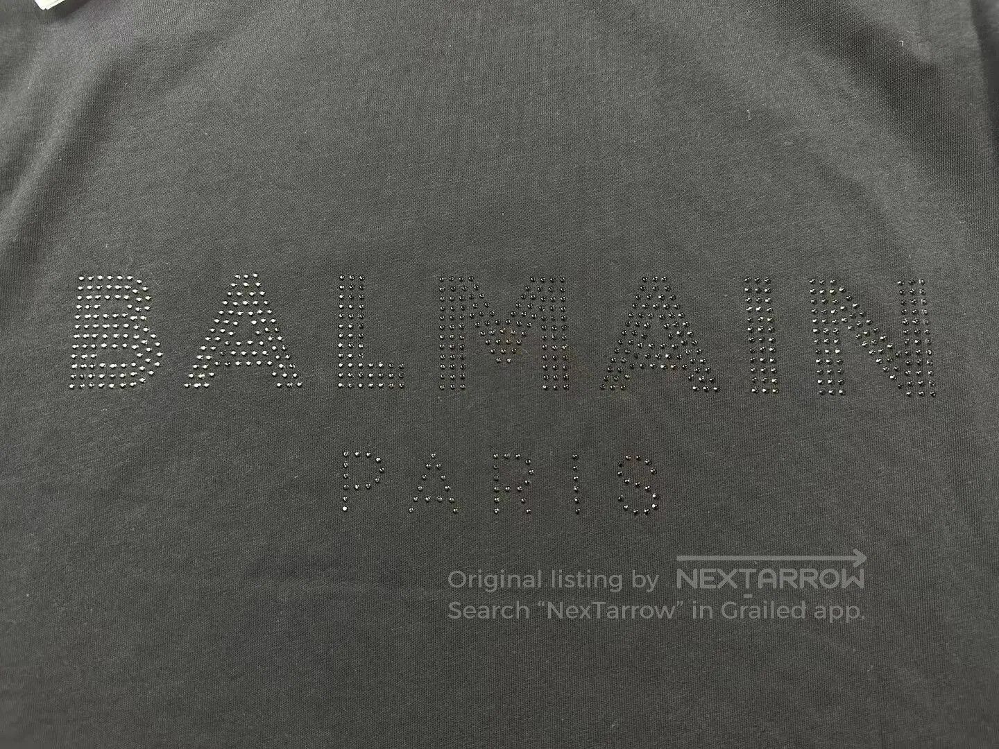 Balmain Balmain Black Rhinestone Logo Short. Size S / US 4 / IT 40 - 2 Thumbnail