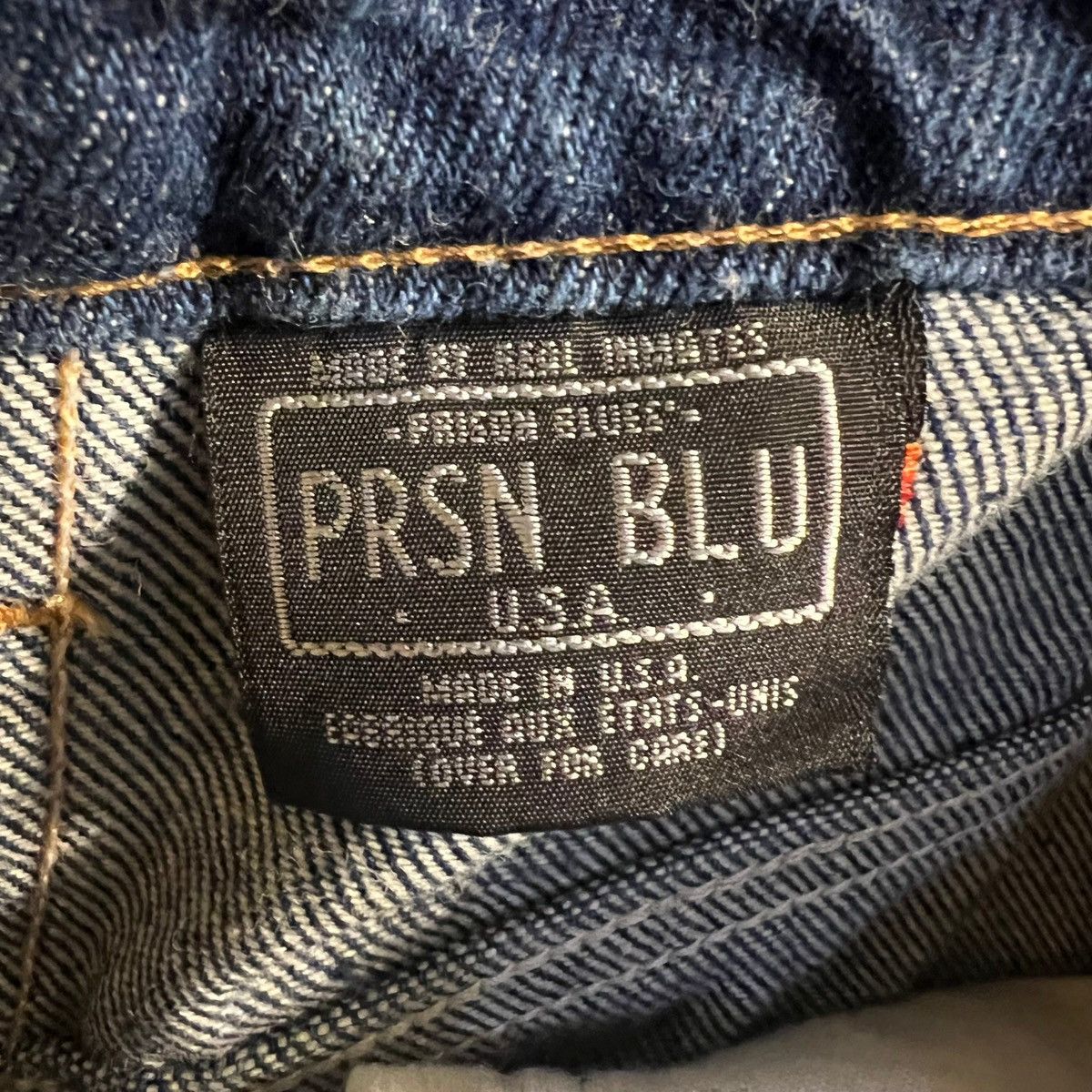 Other Vintage 90's Prison Blues Raw Denim Relaxed Fit Jean 37 x 28 Size US 37 - 9 Thumbnail