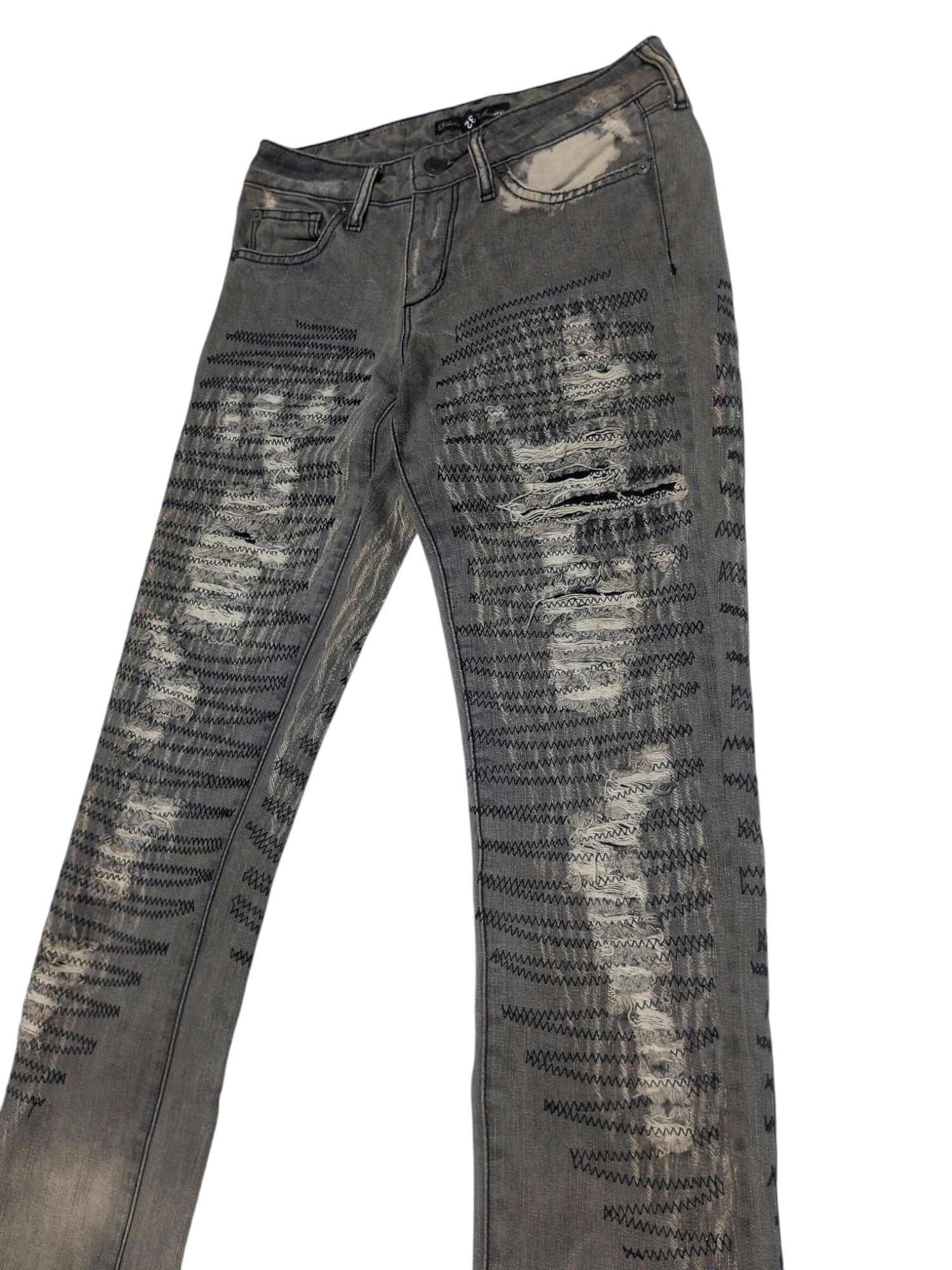 20471120 Vintage divided exclusive dividco by h&m distressed denim Size US 27 - 3 Thumbnail