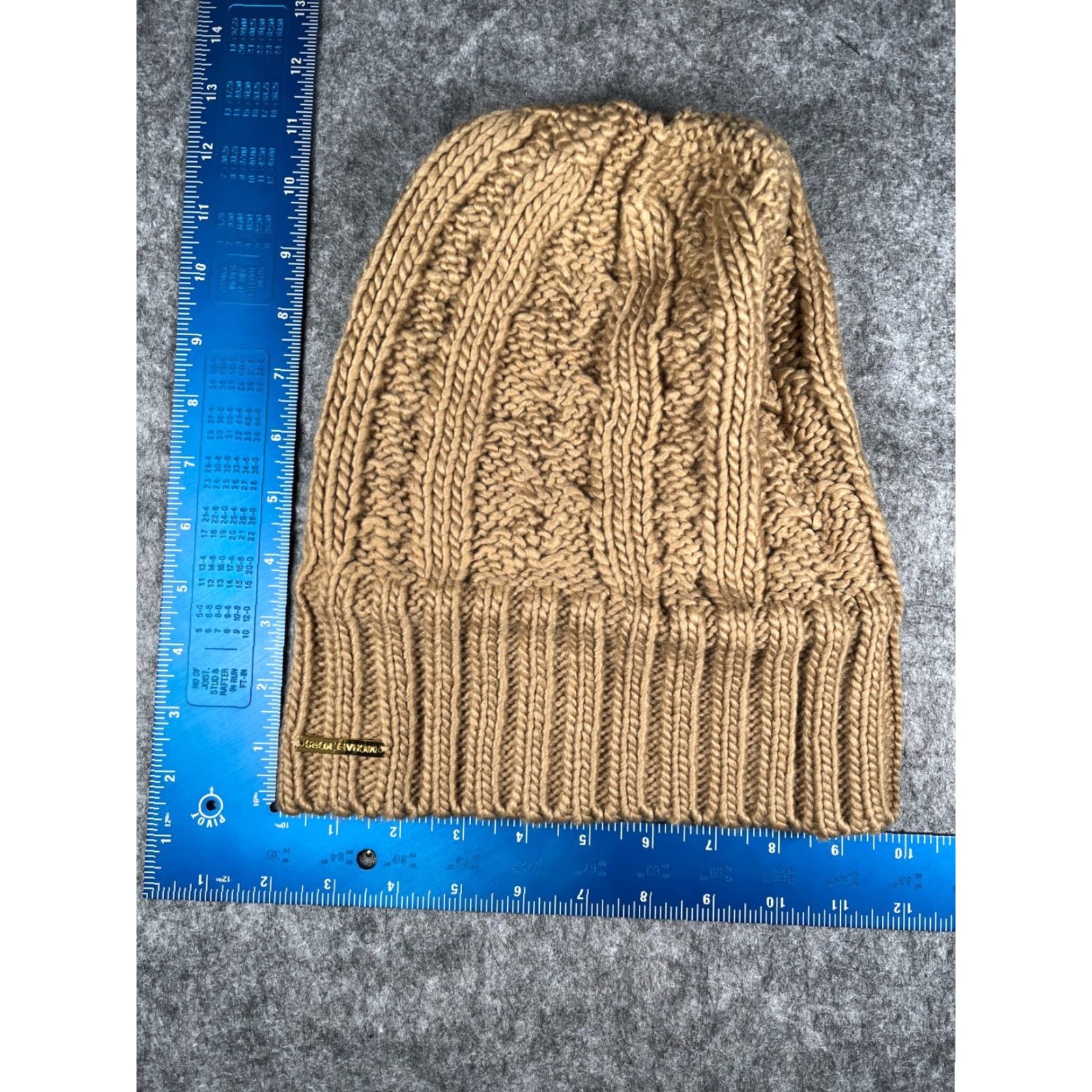 Michael Kors Michael Kors Beanie Toque Womens One Size Beige Cable Knit 100% Acrylic Size ONE SIZE - 5 Thumbnail