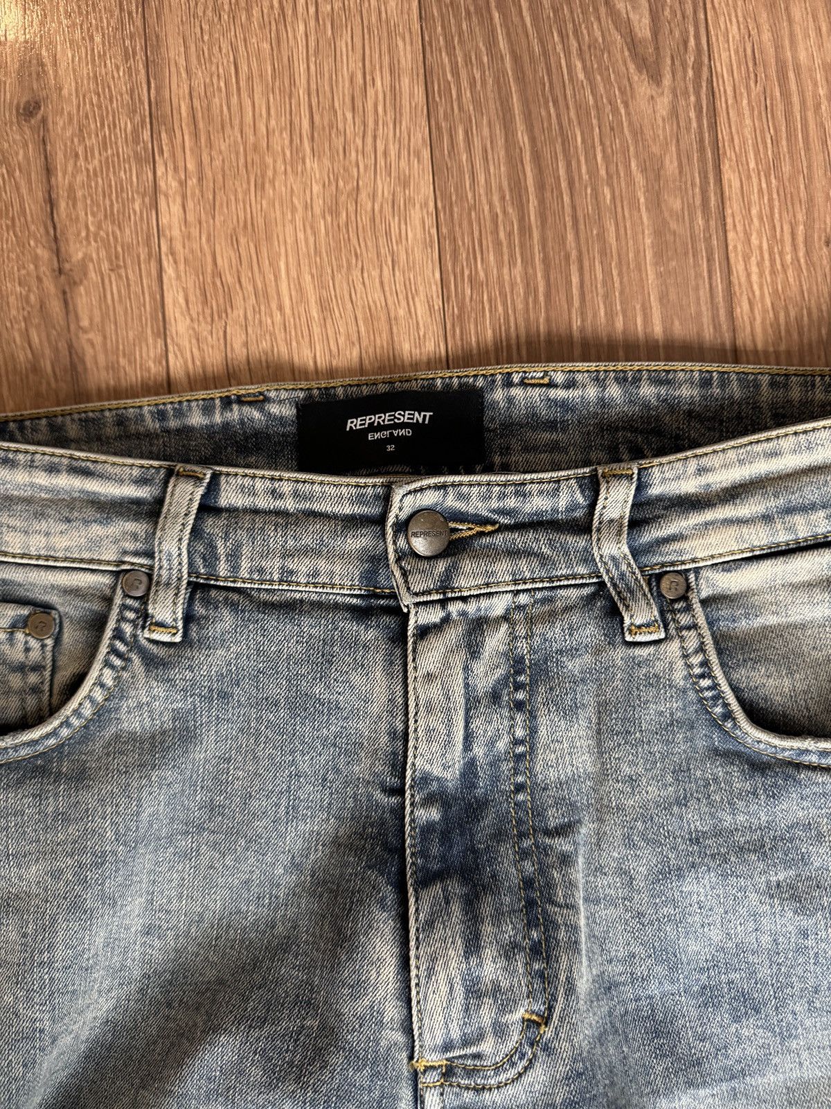 Represent Clo. Represent Blue Distressed Denim Size US 32 / EU 48 - 3 Thumbnail