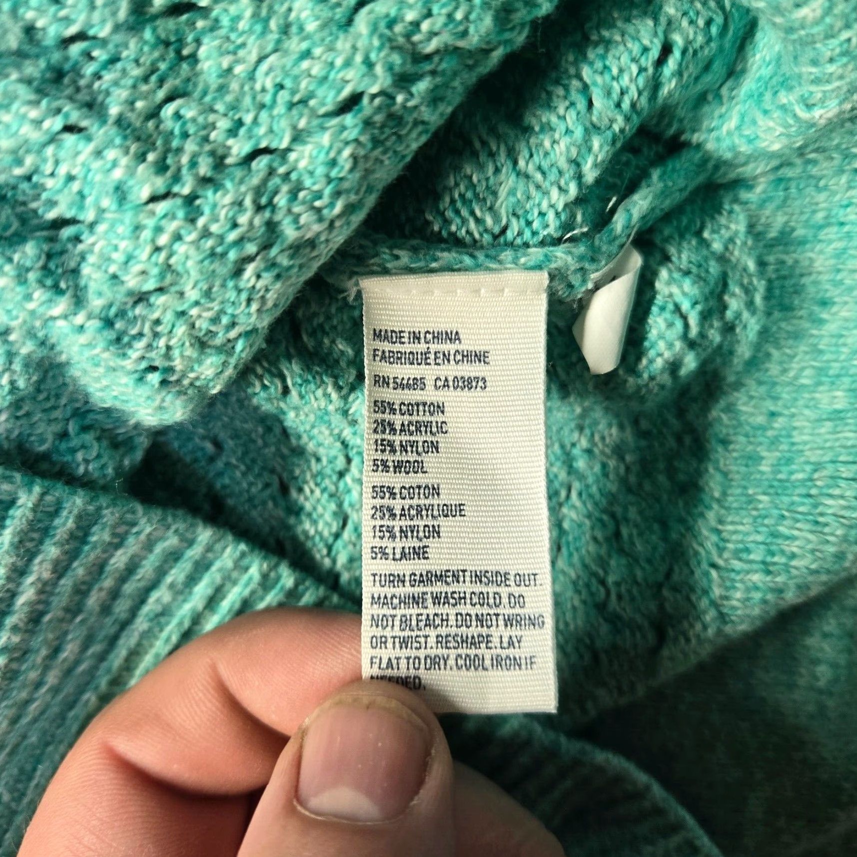 American Eagle Outfitters American Eagle Sweater Adult Women's S Small Open Knit Stretch Blue Top Size S / US 4 / IT 40 - 4 Thumbnail