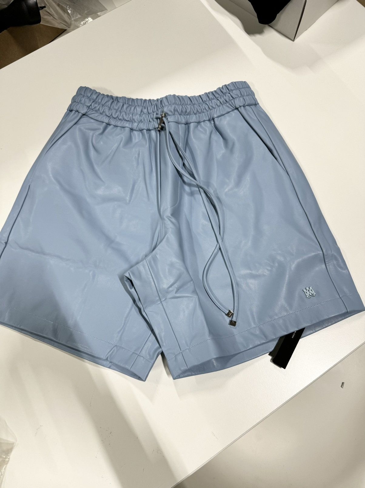 Amiri Amiri Vegan Leather Bball Shorts NEW 1000$ Size US 30 / EU 46 - 1 Thumbnail