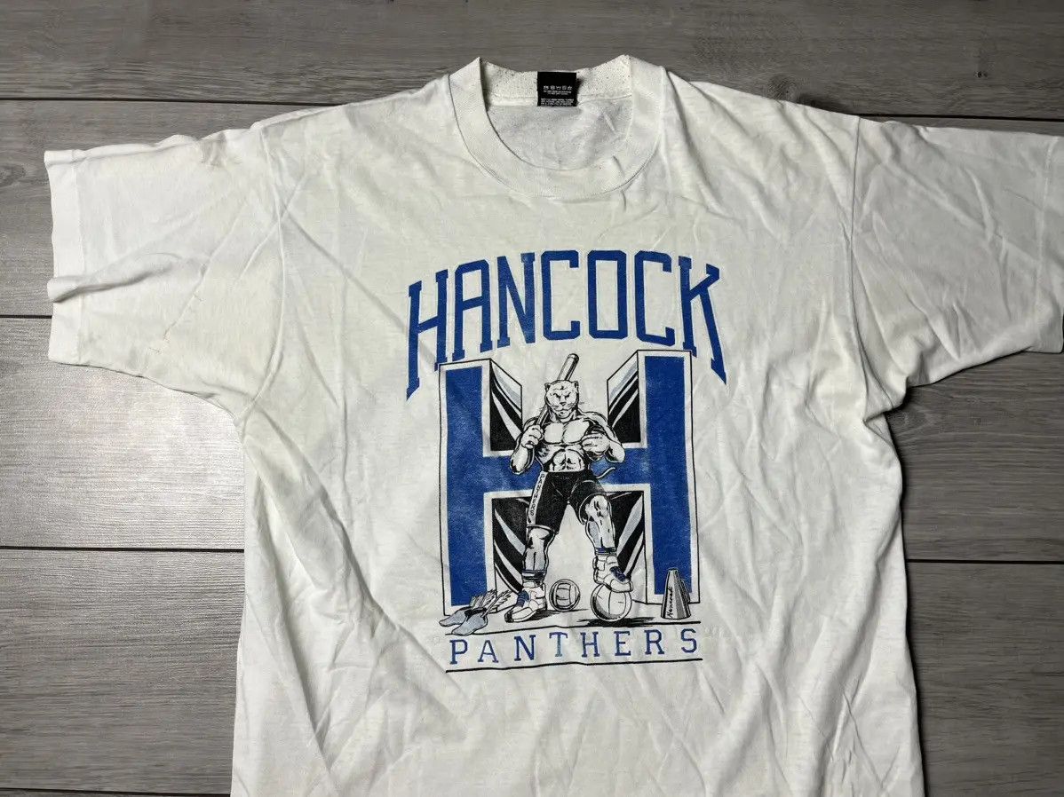 Vintage Hancock Panthers high school Tshirt size XLarge Size US XL / EU 56 / 4 - 3 Thumbnail