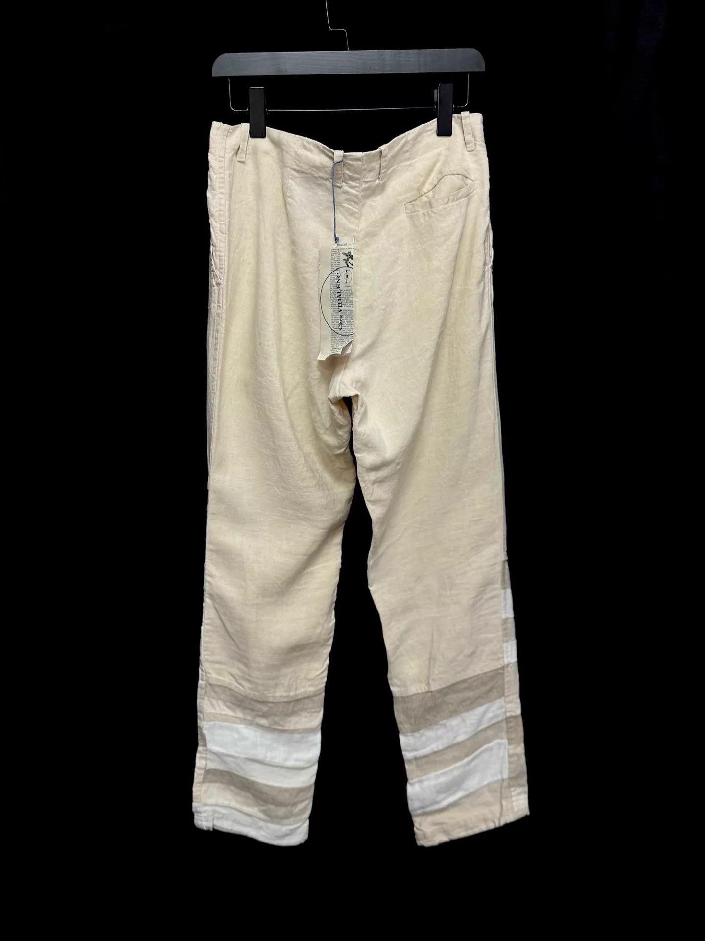 Other Red Tea Dyed VIDALENC Vintage Linen Paneled Pant Size US 34 / EU 50 - 2 Thumbnail