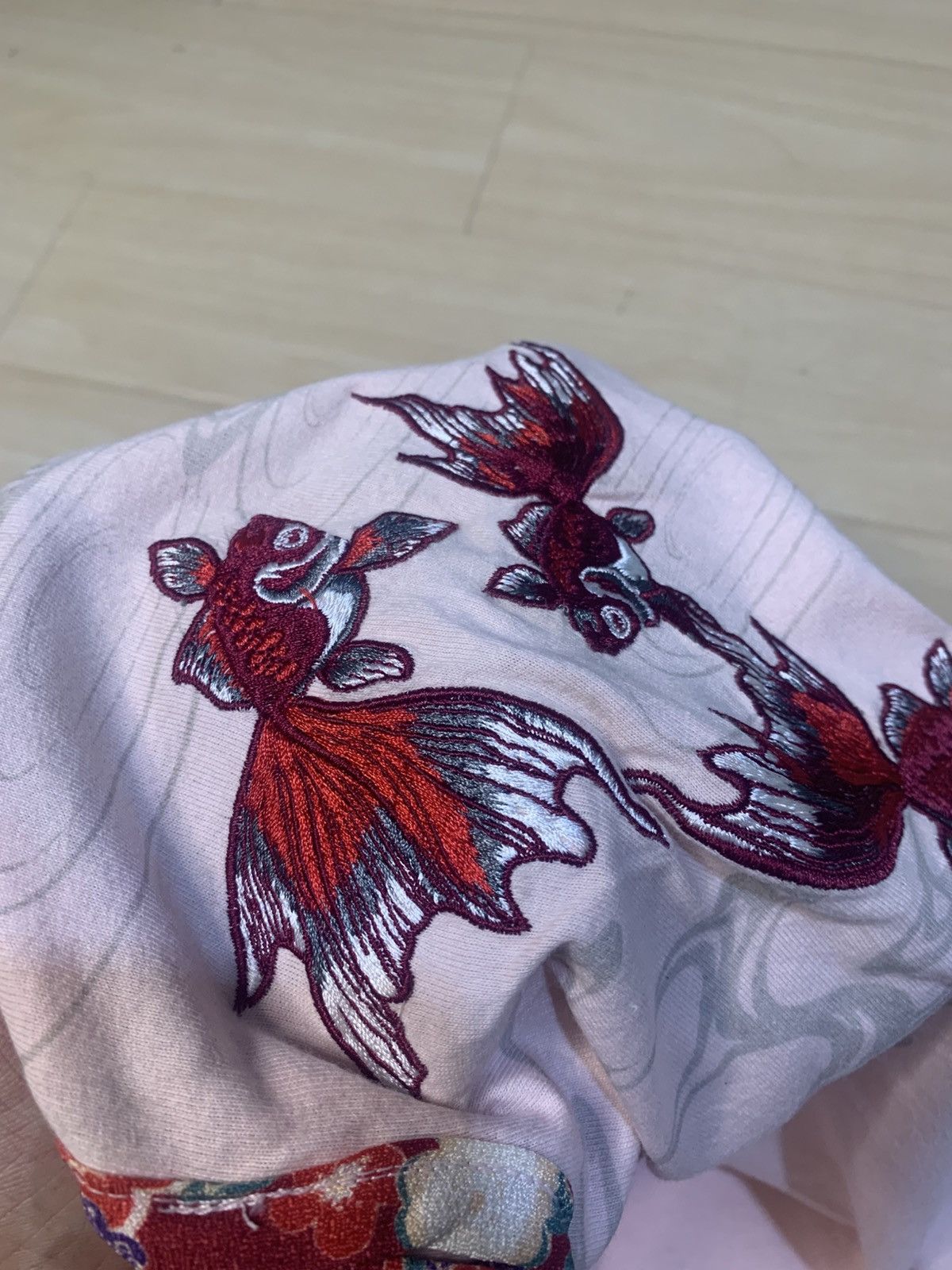 Karakuri Tamashii Koi Embroidery Kara Kuri Style Tshirt Size US M / EU 48-50 / 2 - 9 Thumbnail