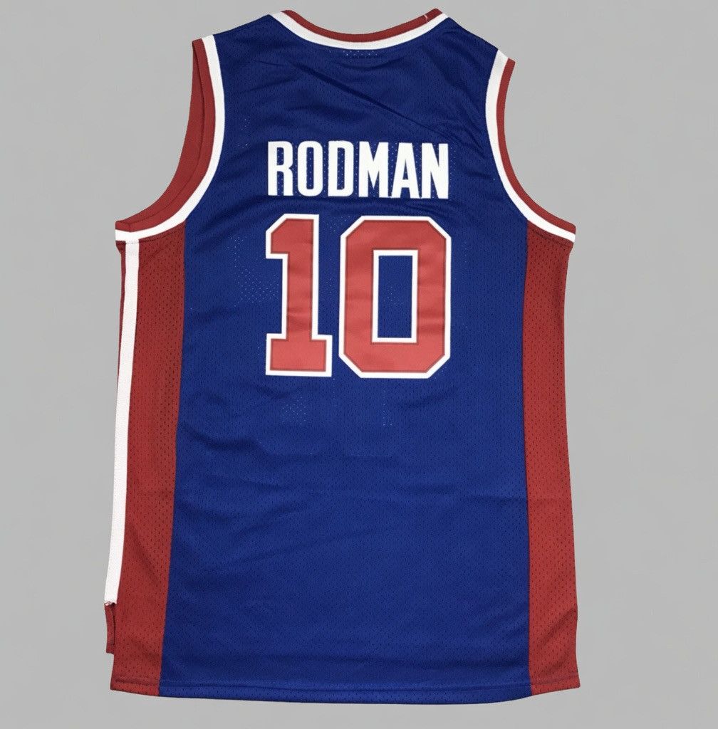 NBA Retrò Maglia Basket - Dennis Rodman Detroit Pistons #10 - M Size US M / EU 48-50 / 2 - 2 Thumbnail