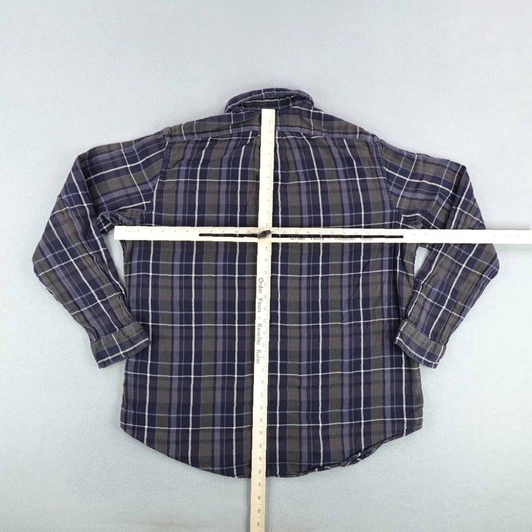 Ralph Lauren VINTAGE Ralph Lauren Shirt Mens XL Casual Long Sleeve Flannel Plaid Cotton Blue 90s Preppy Size US XL / EU 56 / 4 - 7 Thumbnail