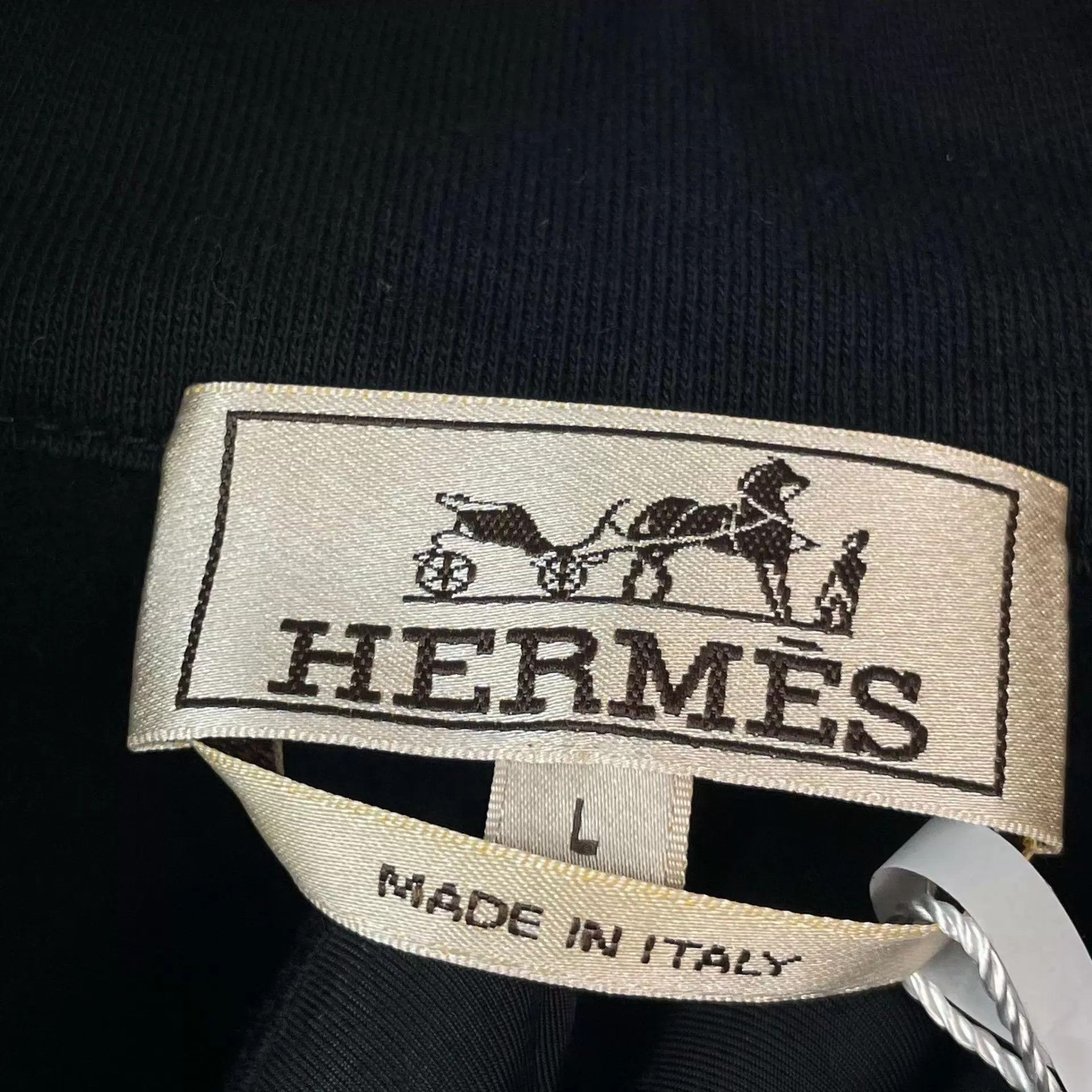 Hermes Hermès Dark Gray Fleece Stand Collar Sweatshirt Size US L / EU 52-54 / 3 - 3 Thumbnail