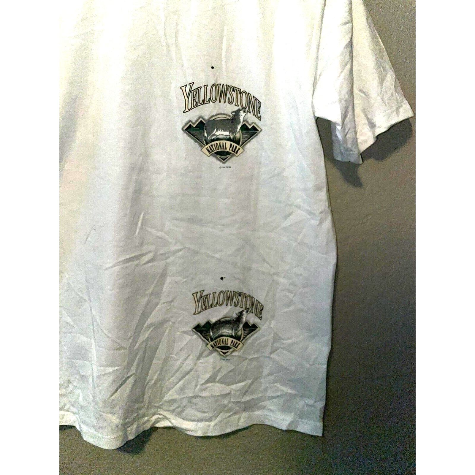 Jerzees Vintage Test Print Jackson Hole Wyoming Misprint White M Tee Size US M / EU 48-50 / 2 - 13 Thumbnail
