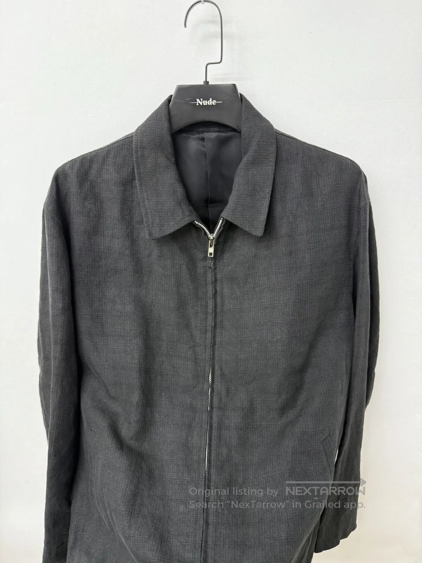 Yohji Yamamoto y's for men linen texture collar jacket. Size US XL / EU 56 / 4 - 5 Thumbnail
