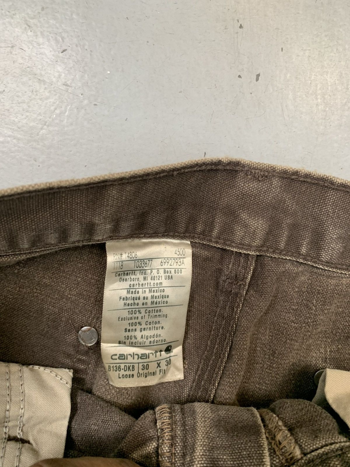 Carhartt Vintage carhartt b136 dkb double knee Size US 30 / EU 46 - 7 Thumbnail