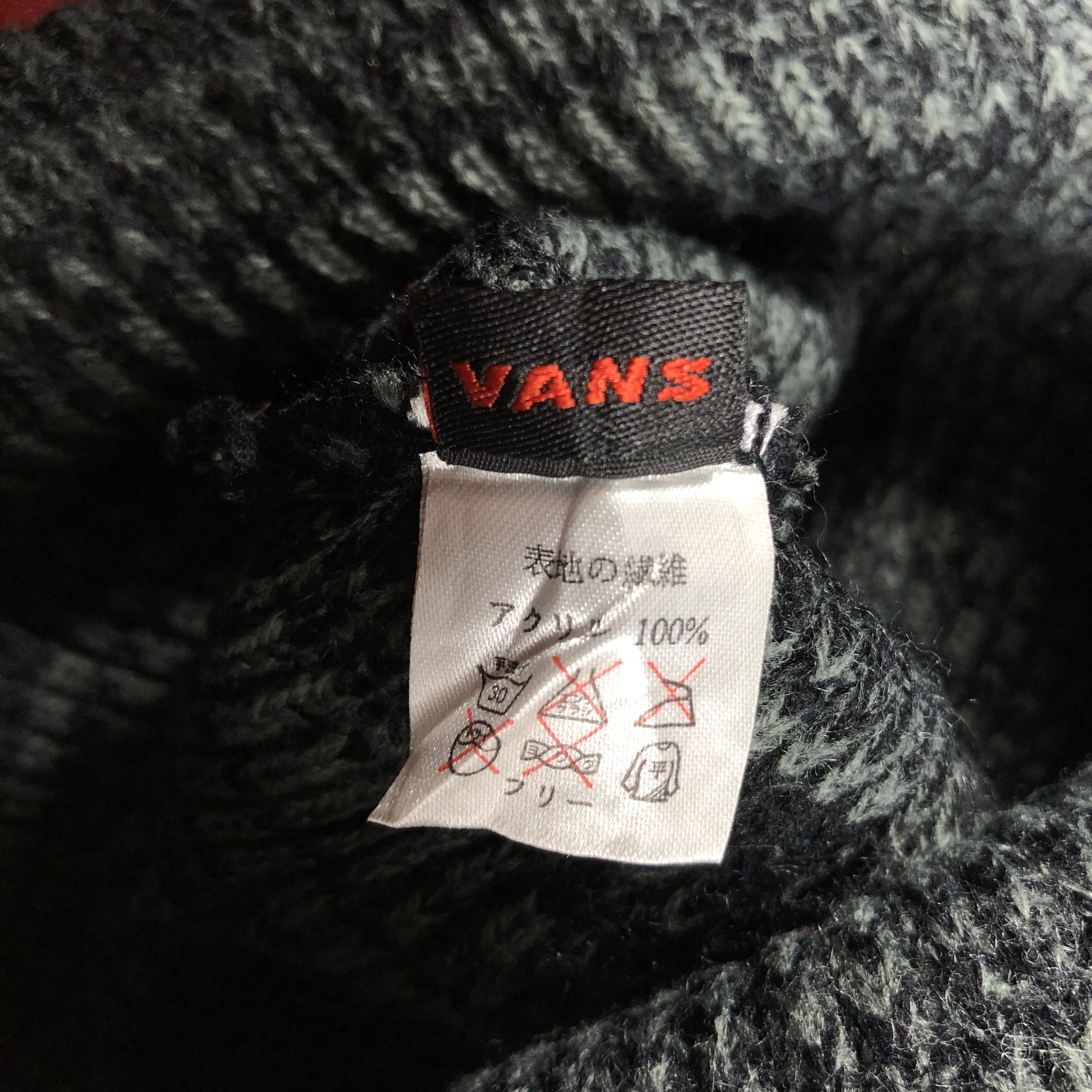Japanese Brand × Vans Vintage Vans Knit Beanie Hat Size ONE SIZE - 7 Thumbnail