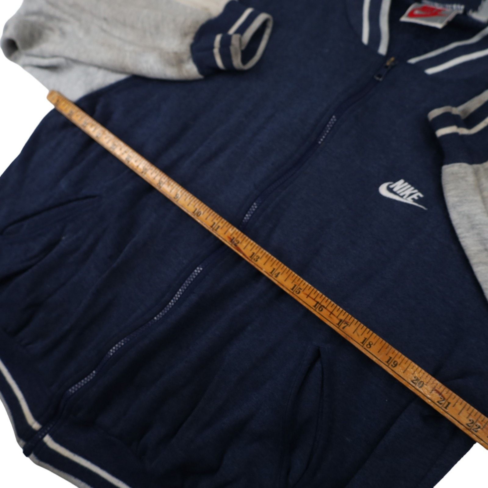 Nike × Vintage Vintage 90s Nike Cotton Track Jacket Size US L / EU 52-54 / 3 - 10 Thumbnail