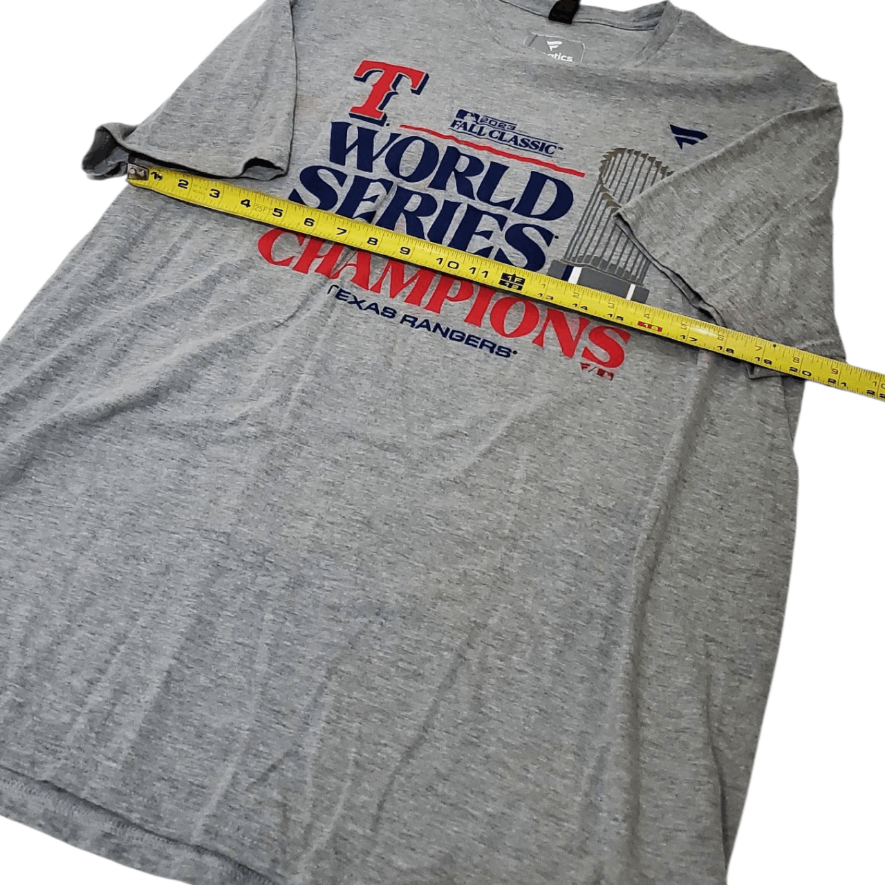 MLB 2023 Texas Rangers Trophy Script Championship Size US XL / EU 56 / 4 - 5 Thumbnail