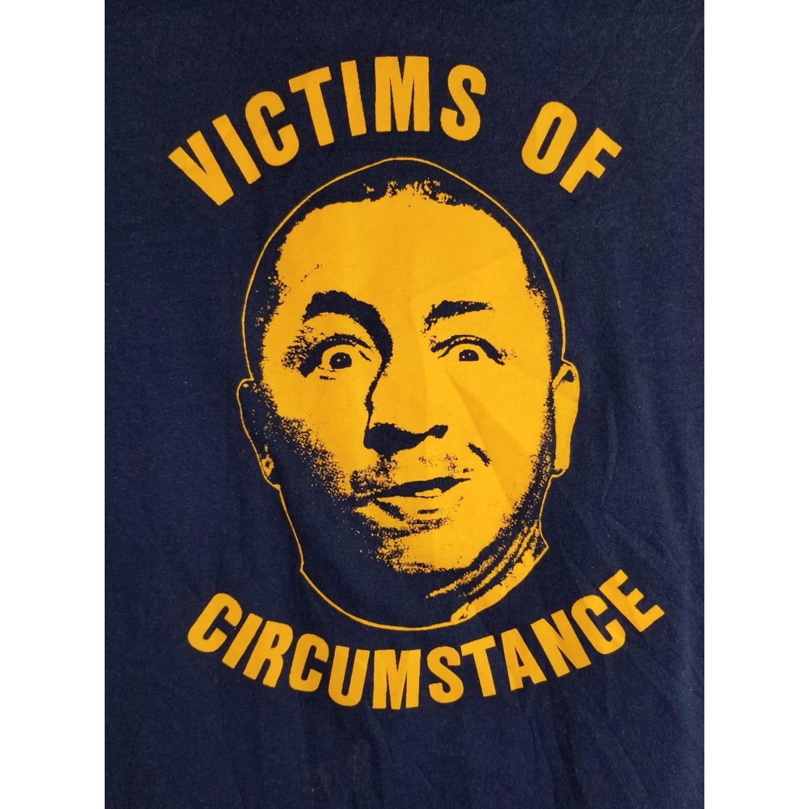 Vintage VINTAGE 90' VICTIMS OF CIRCUMSTANCE BLUE T-SHIRT SZ LARGE SINGLE STITCH THIN Size US L / EU 52-54 / 3 - 2 Thumbnail