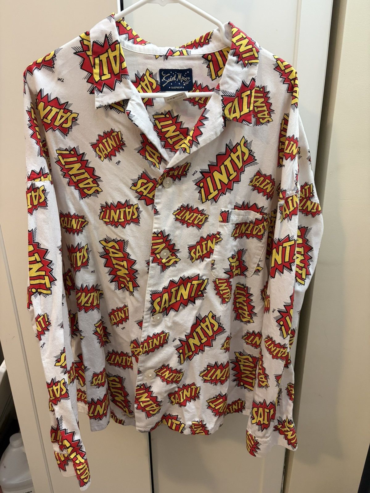 Saint Michael Saint Michael Pajama Shirt Size US XL / EU 56 / 4 - 1 Thumbnail