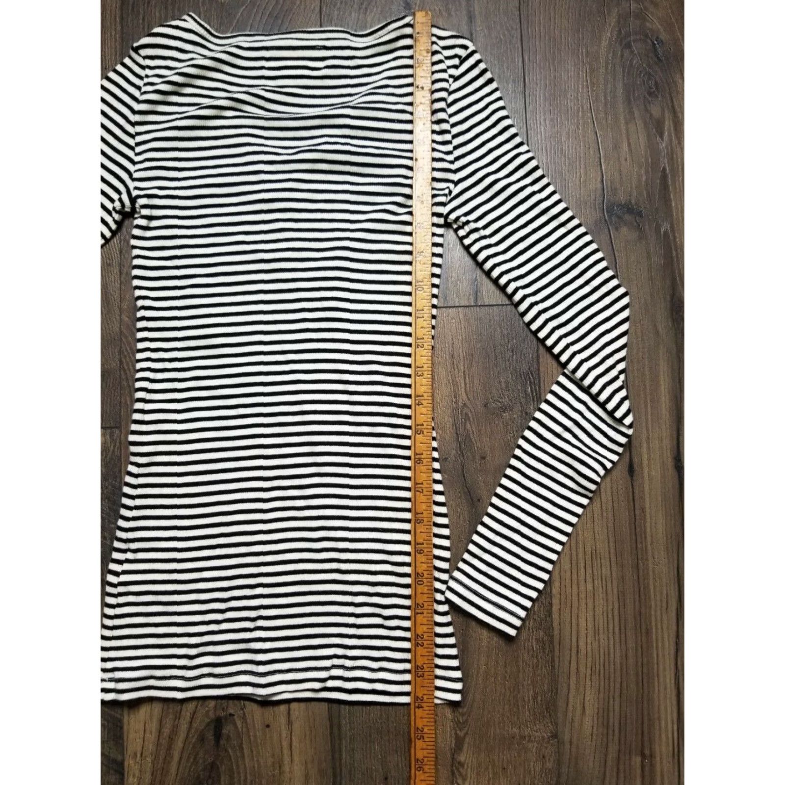 Vintage Denim & Supply Ralph Lauren Black Striped Tie-Up Long Sleeve Tunic Shirt Womens XS Size XS / US 0-2 / IT 36-38 - 3 Thumbnail