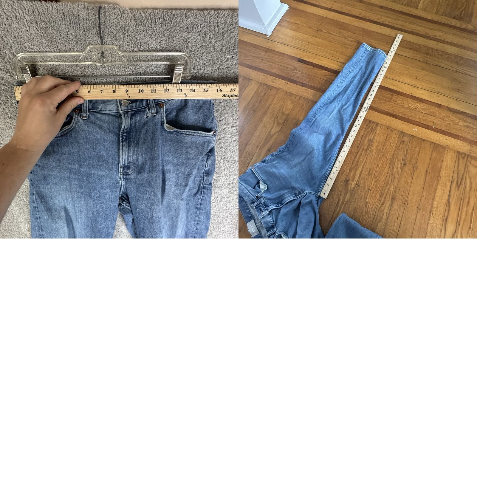 Everlane Everlane Jeans Slim Fit 31x30 Denim Blue Cotton City Preppy Mens Regular 5-Pocket Design Jeansomer Size US 31 - 9 Thumbnail