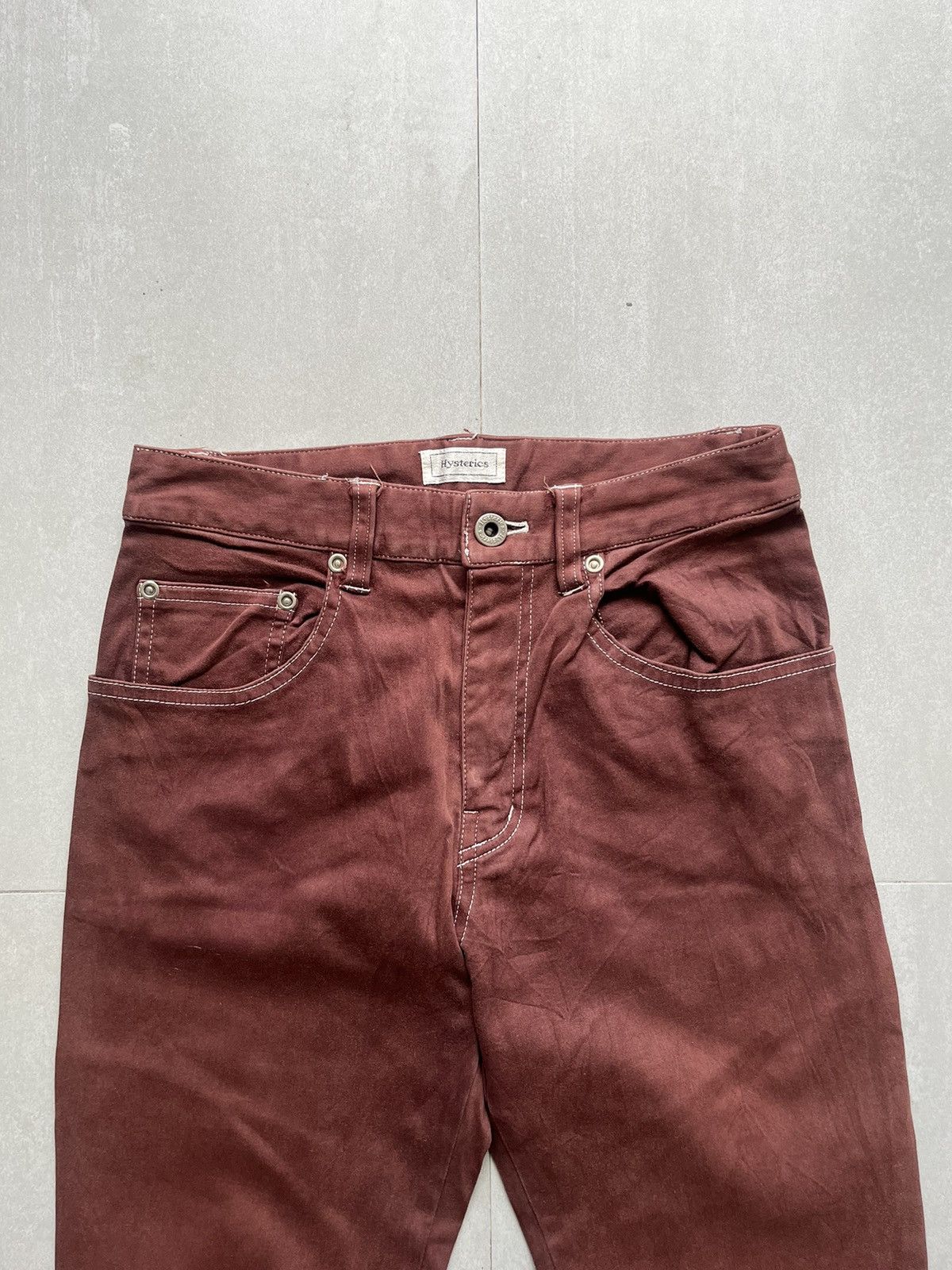 Hysteric Glamour Hysterics hysteric glamour soft burgundy pant Size US 26 / EU 42 - 2 Thumbnail