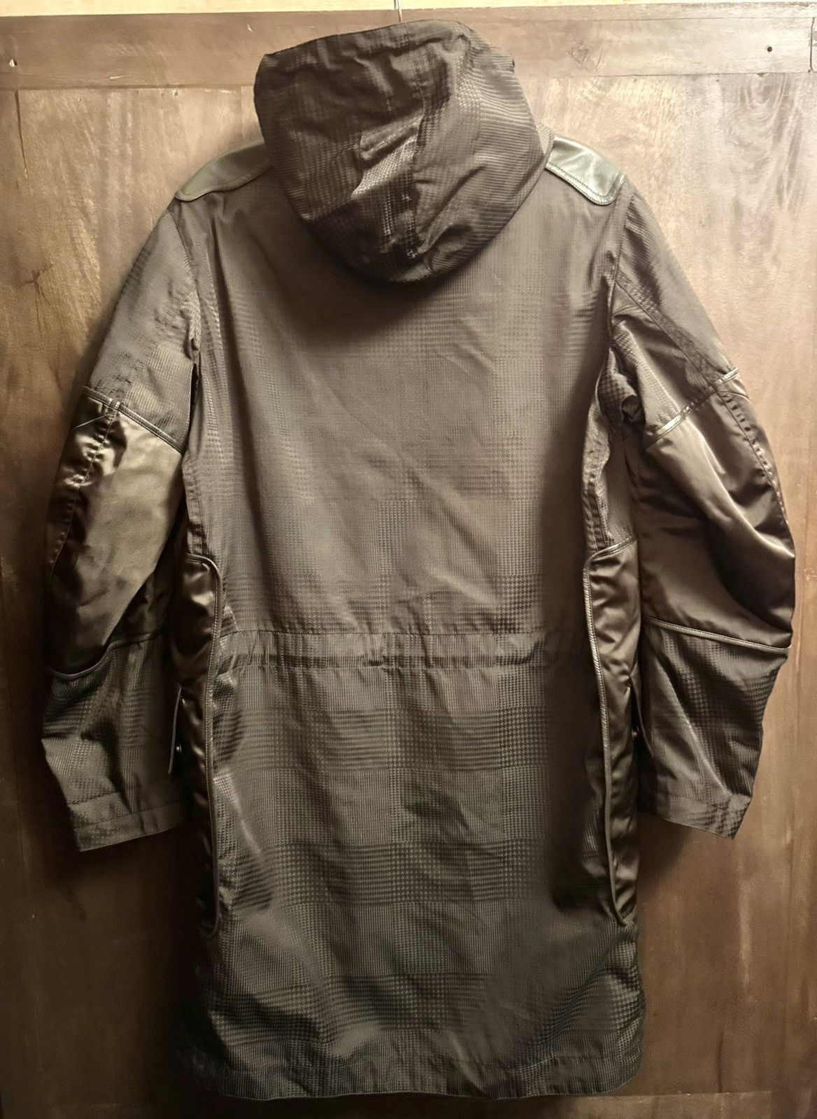 Cerruti 1881 cerruti 1881 runway jacquard & leather parka coat 48 Size US M / EU 48-50 / 2 - 6 Thumbnail