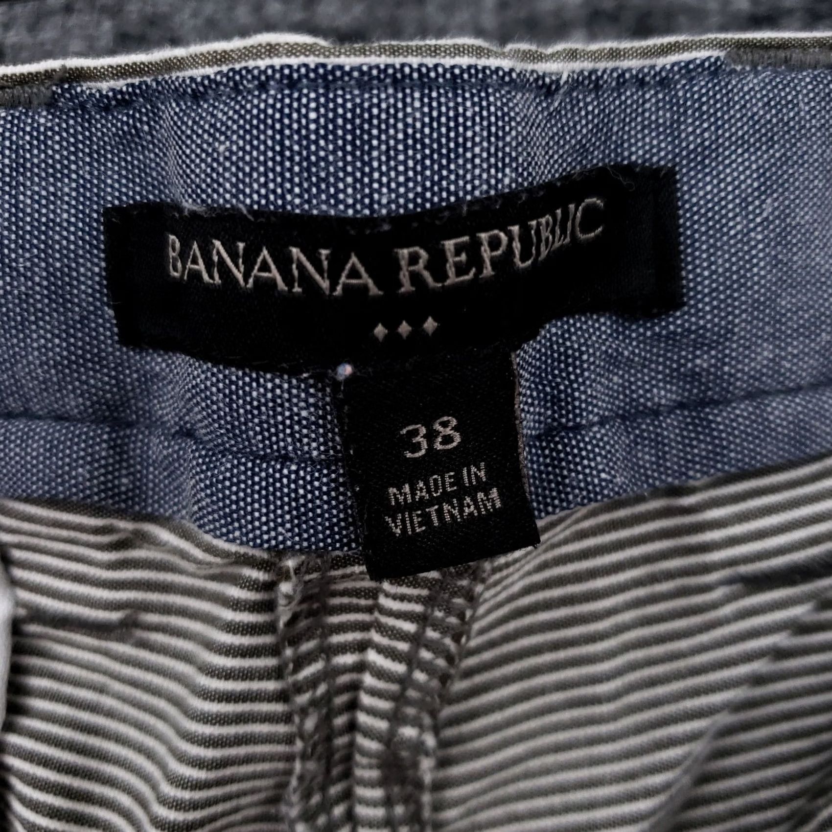 Banana Republic Banana Republic Mens Gray Striped Bermuda Shorts 38 Flat Front Mid Rise Casual Size US 38 / EU 54 - 3 Thumbnail