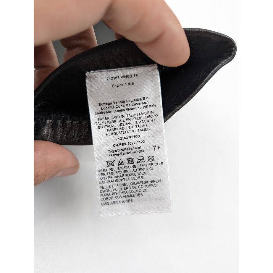 Bottega Veneta o1rshd1 Size: 7.5 / Gloves Midi Nappa Soft Leather in Black Size ONE SIZE - 9 Thumbnail