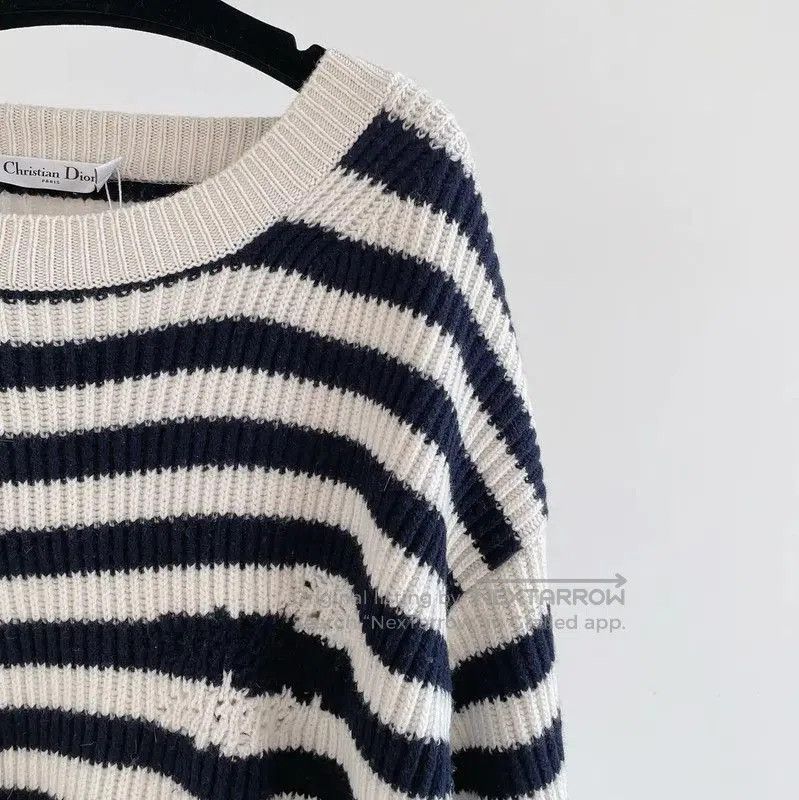 Dior Dior Striped Wool Sweater for Women . Size M / US 6-8 / IT 42-44 - 3 Thumbnail