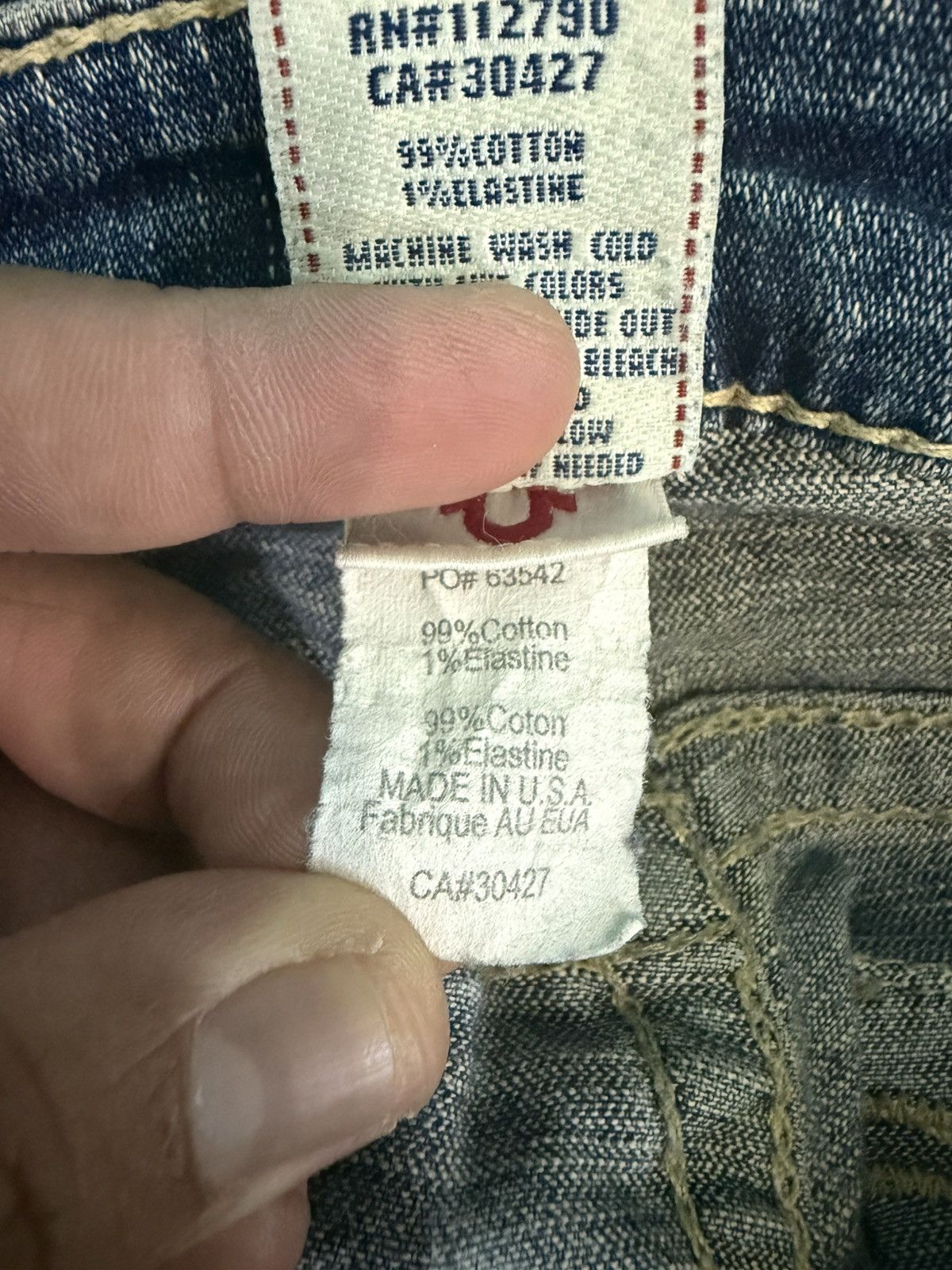 True Religion × Vintage VINTAGE TRUE RELIGION FLARE JEANS Size 28" / US 6 / IT 42 - 10 Thumbnail