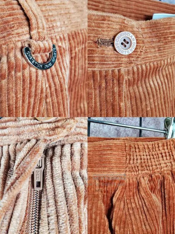 Dior Dior Orange Brown Cotton Casual Pants . Size 35" - 6 Thumbnail