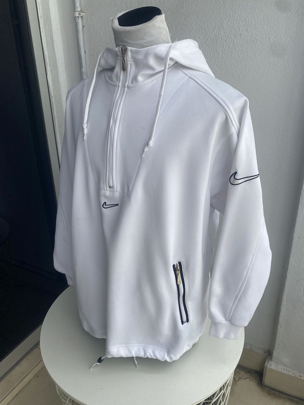 Vintage Nike Half Zip Hoodie Vintage Nike Hoodie 90s Centre Logo