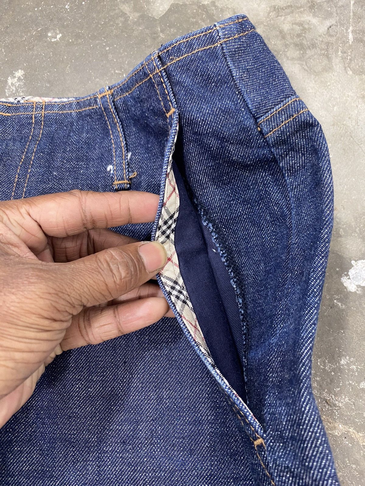 Burberry A12 Rare - Burberry London Jeans Mini Skirt Size 30" / US 8 / IT 44 - 5 Thumbnail