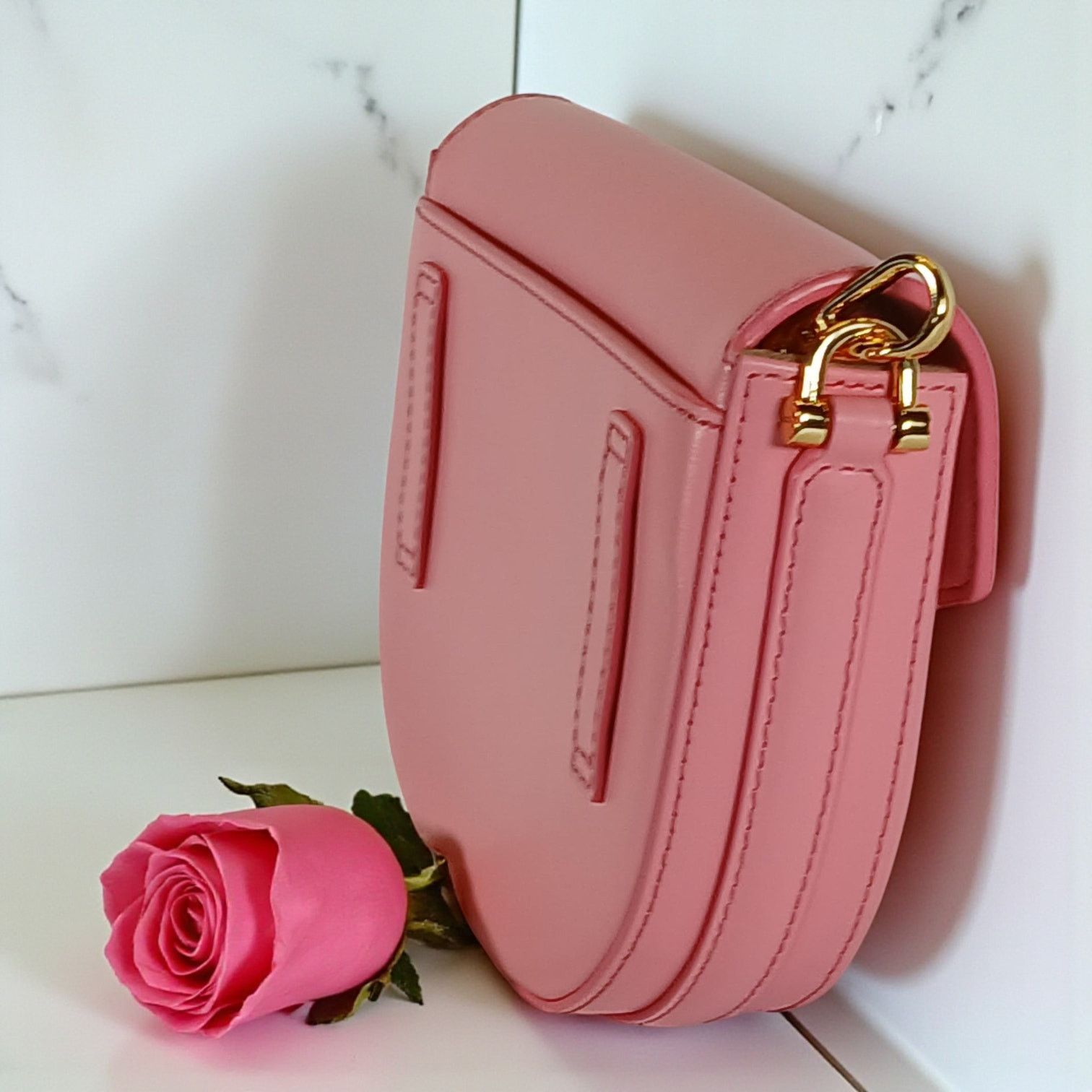 MCM MCM Patricia Mini Pink Leather Crossbody Bag - NWT Size ONE SIZE - 5 Thumbnail