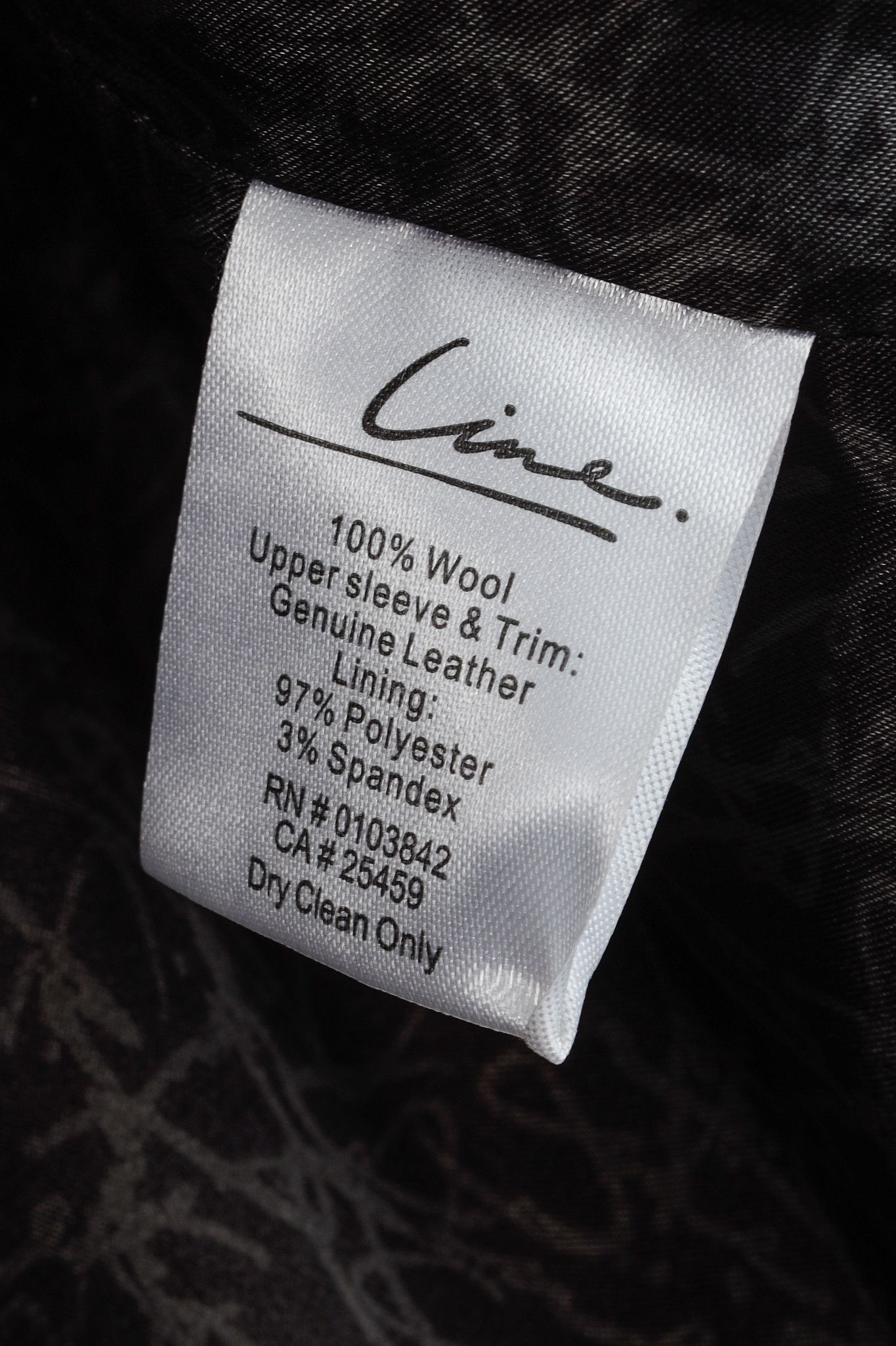 Other Line the Label Black Boiled Wool & Leather Moto Jacket Size S / US 4 / IT 40 - 9 Thumbnail