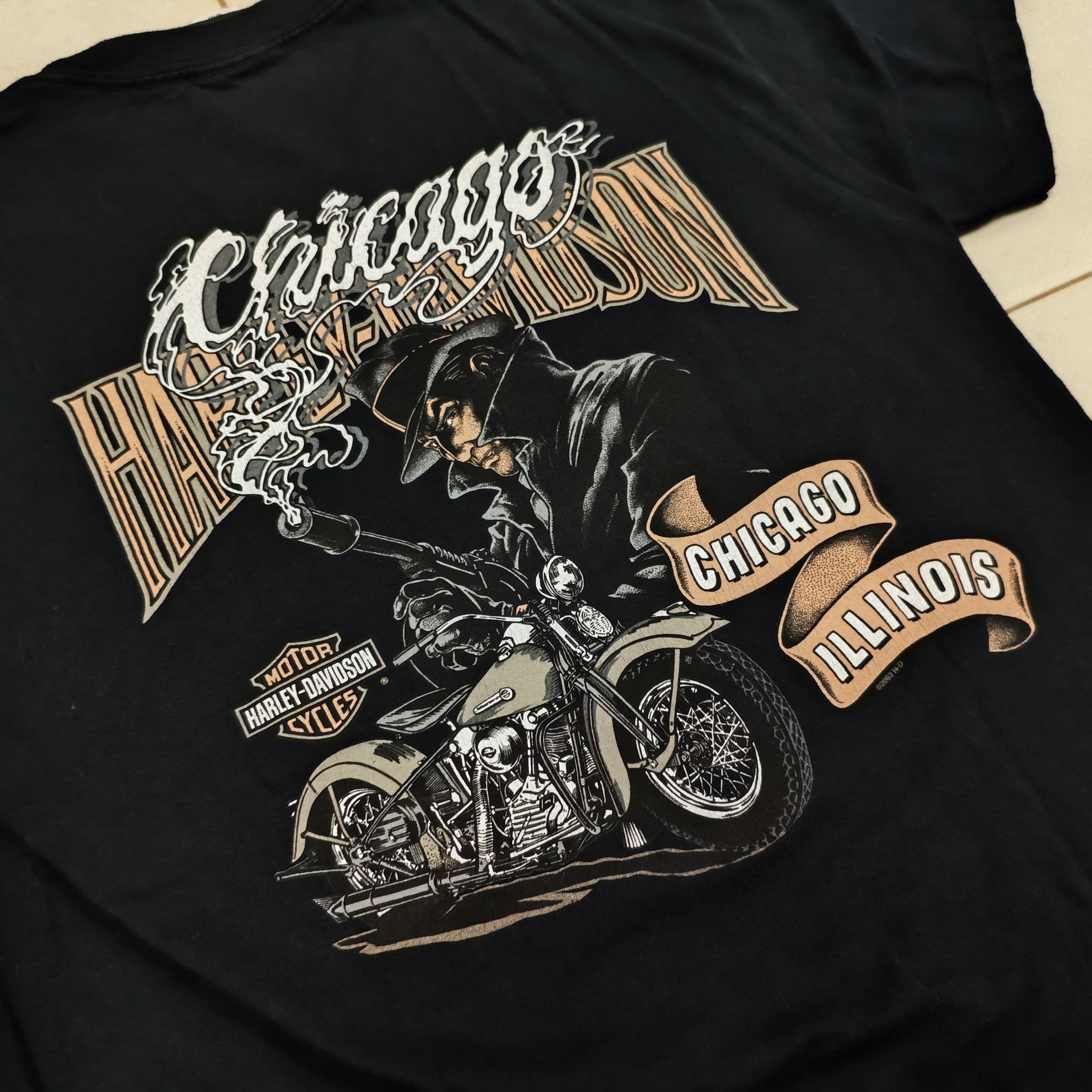 Harley Davidson HARLEY DAVIDSON Wolf Chicago Illinois Biker Tee Size US S / EU 44-46 / 1 - 8 Thumbnail