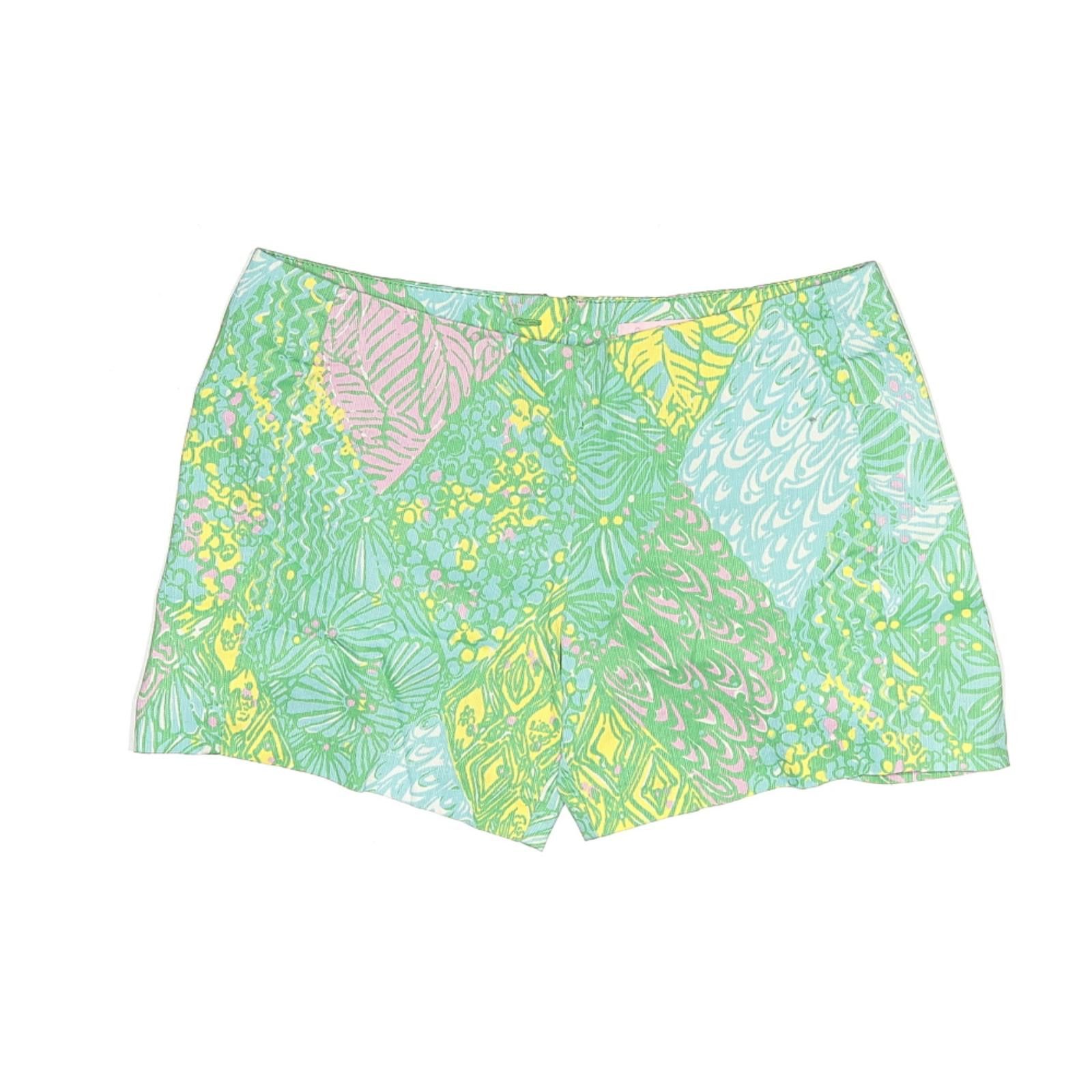 Other Lilly Pulitzer Printed Green Vacation Shorts Size 4 Size 27" / US 4 / IT 40 - 1 Thumbnail
