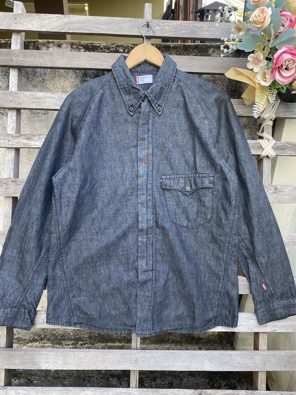 Levi's 2000s Levis Engineered Button Ups Shirt Size US L / EU 52-54 / 3 - 2 Thumbnail