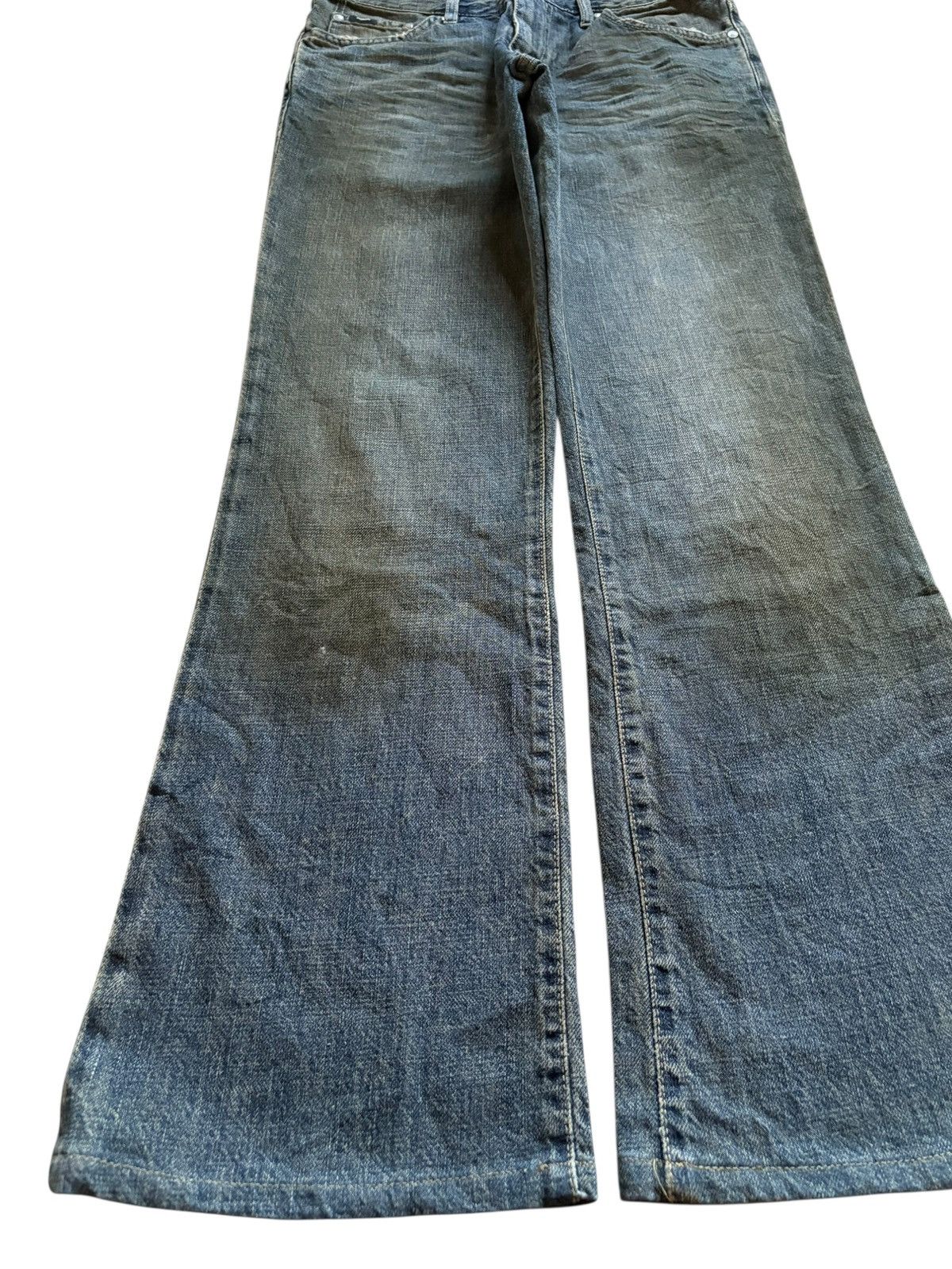 Japanese Brand × Tornado Mart Vintage Japanese Brand Rusty Mud Wash Bootcut Flare Jeans Size US 30 / EU 46 - 6 Thumbnail