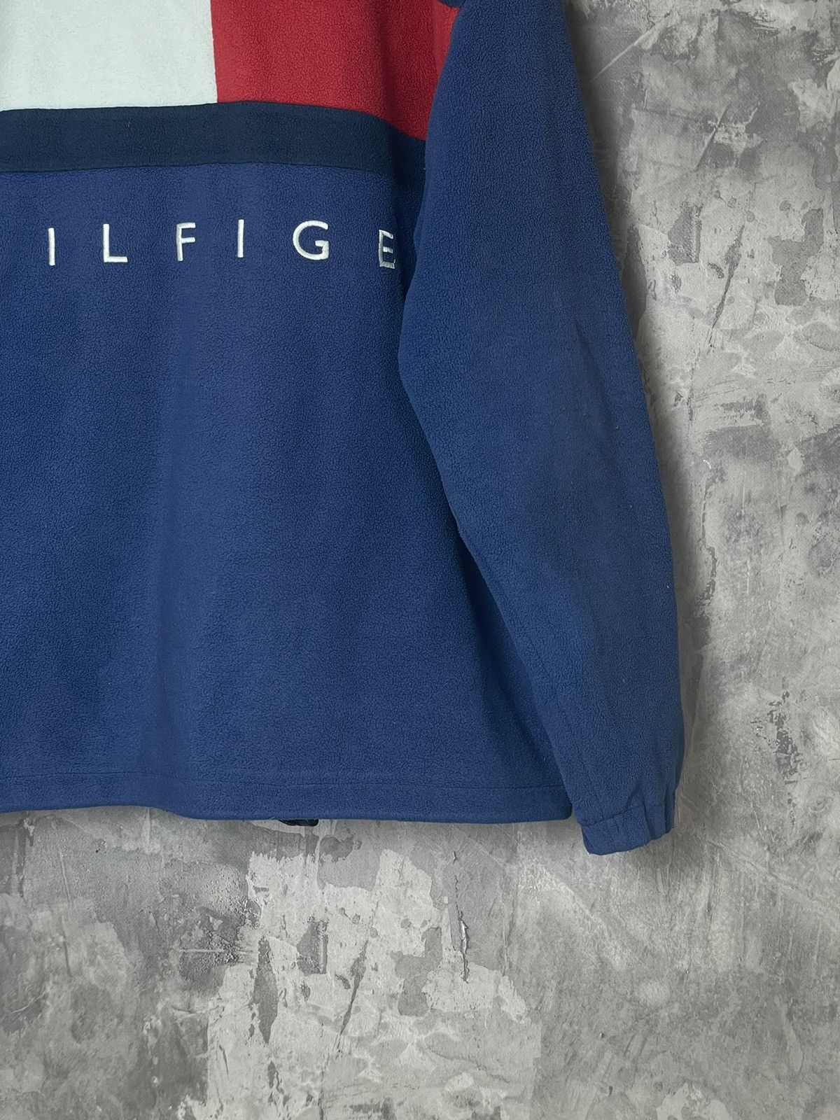 Tommy Hilfiger GRAIL🌟 Vintage Tommy Hilfiger big logo Jacket Fleece Size US L / EU 52-54 / 3 - 6 Thumbnail