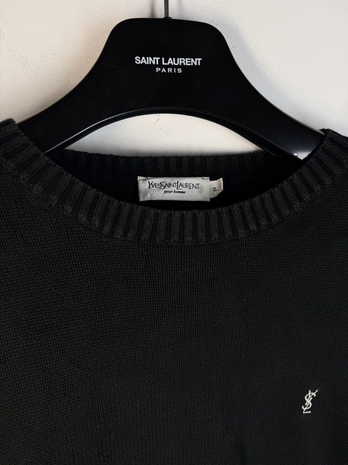 Yves Saint Laurent Black YSL Sweater Knit Size US XL / EU 56 / 4 - 10 Thumbnail
