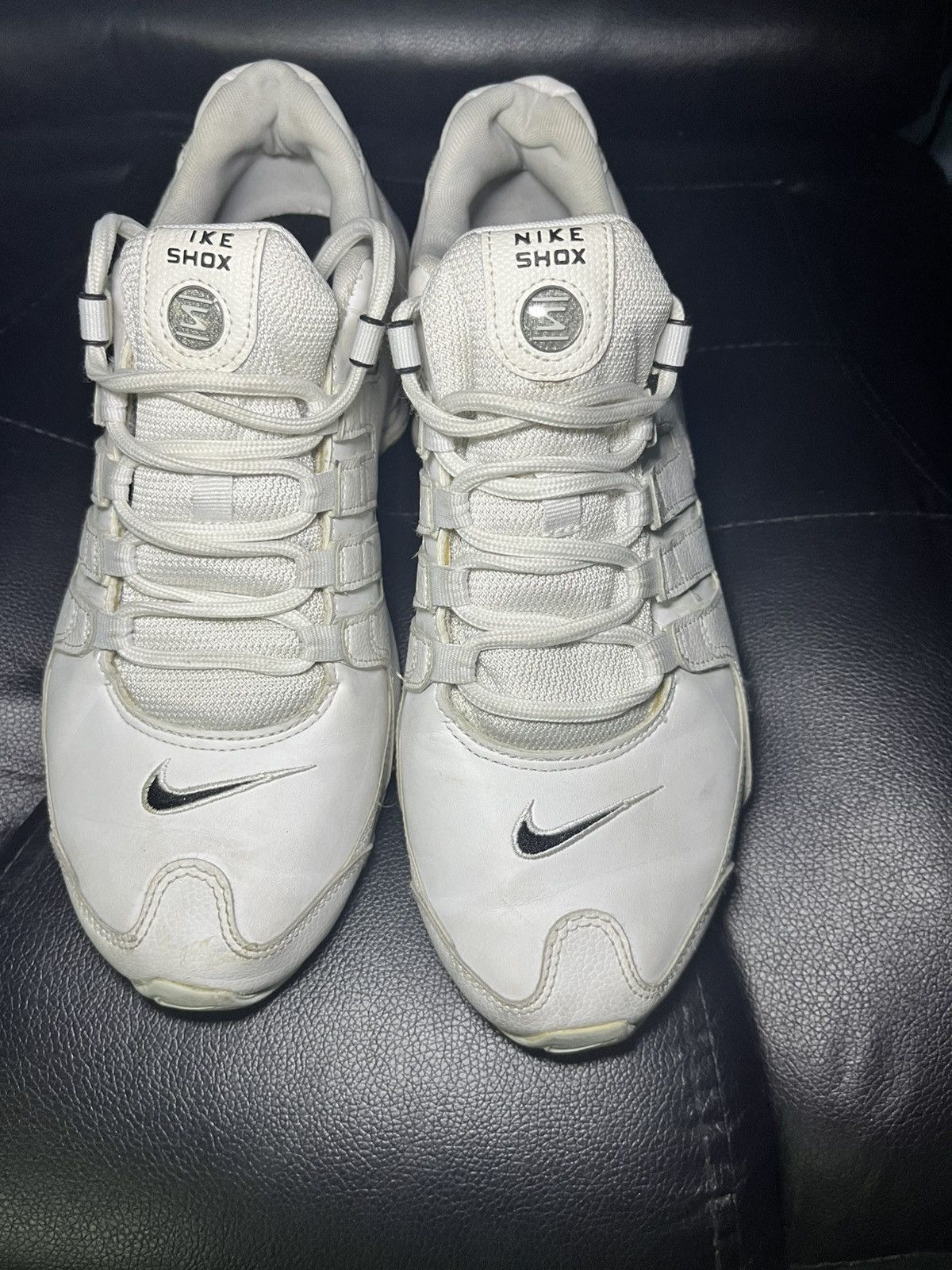 Nike Nike Shox NZ Leather Shoes Mens Size 8.5 White Size US 8.5 / EU 41-42 - 3 Thumbnail