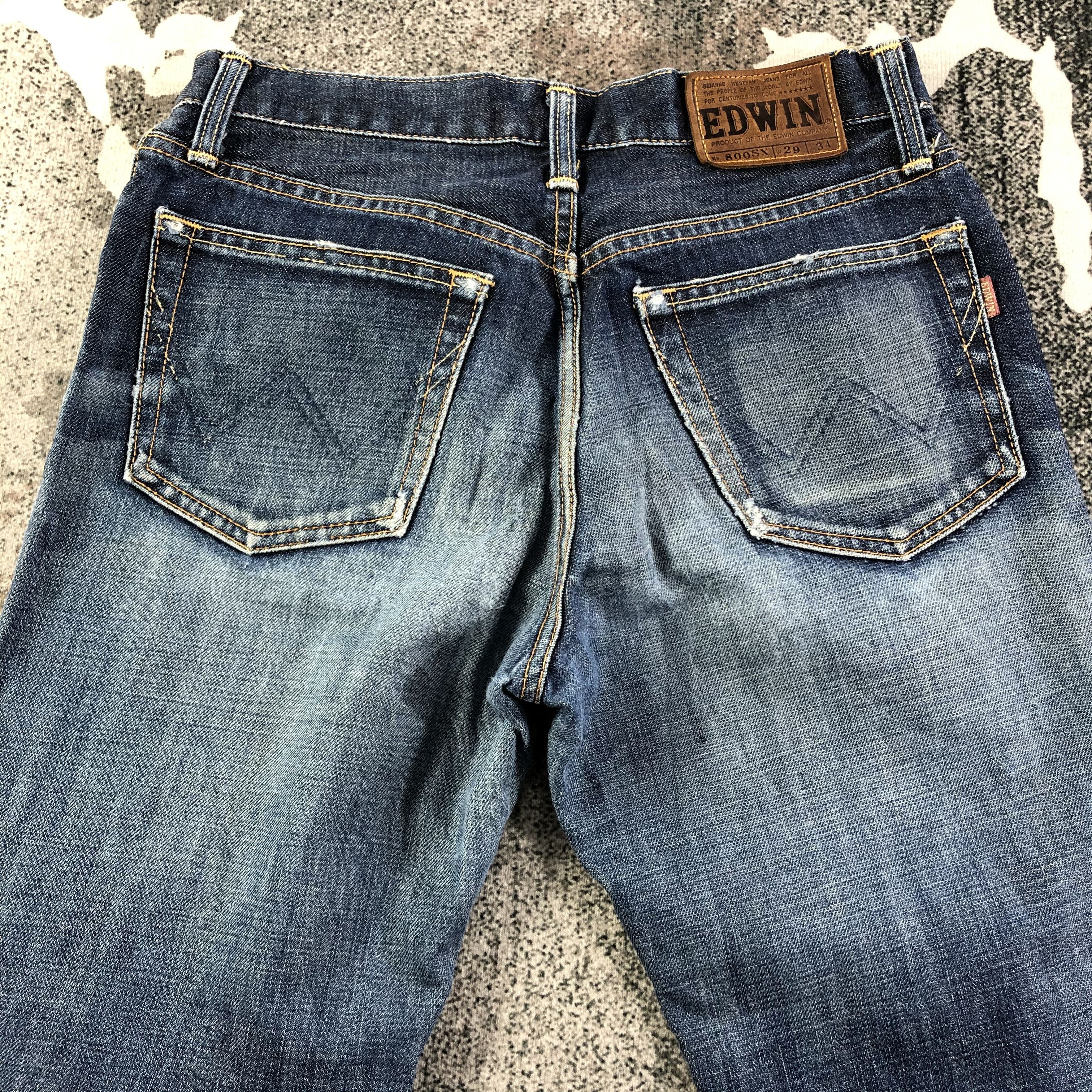 Edwin Vintage Edwin Jeans Faded Blue Flare Denim KJ1498 Size US 27 - 4 Thumbnail