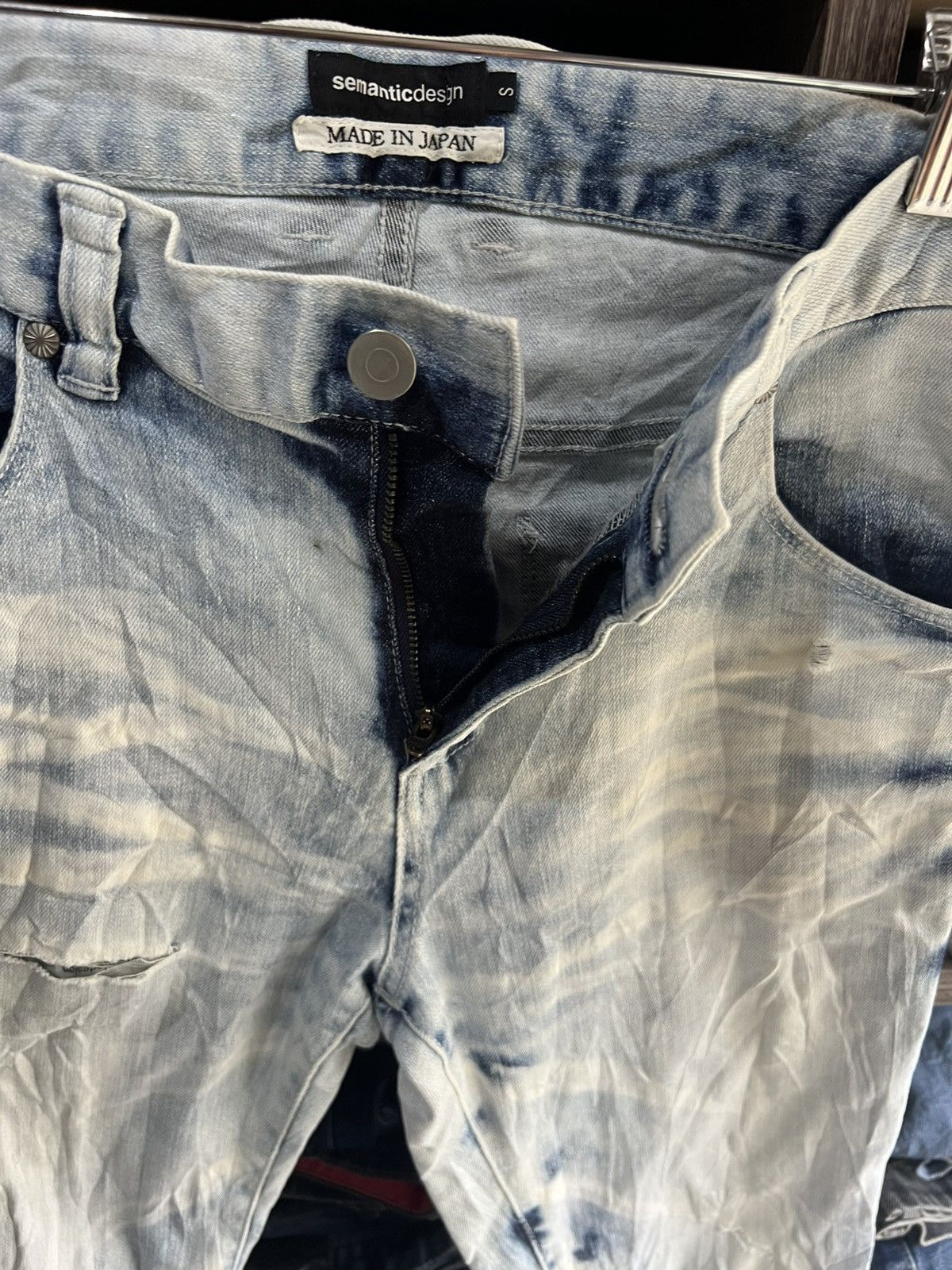 semanticdesign 🔥Semantic Design Stretch Distressed Denim Size US 29 - 9 Thumbnail