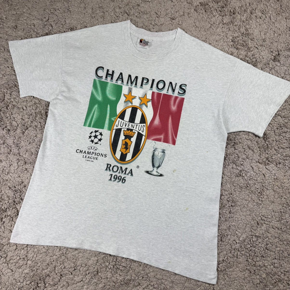 Vintage Vintage Juventus 1996 Champions UEFA League T-shirt Size US XL / EU 56 / 4 - 4 Thumbnail
