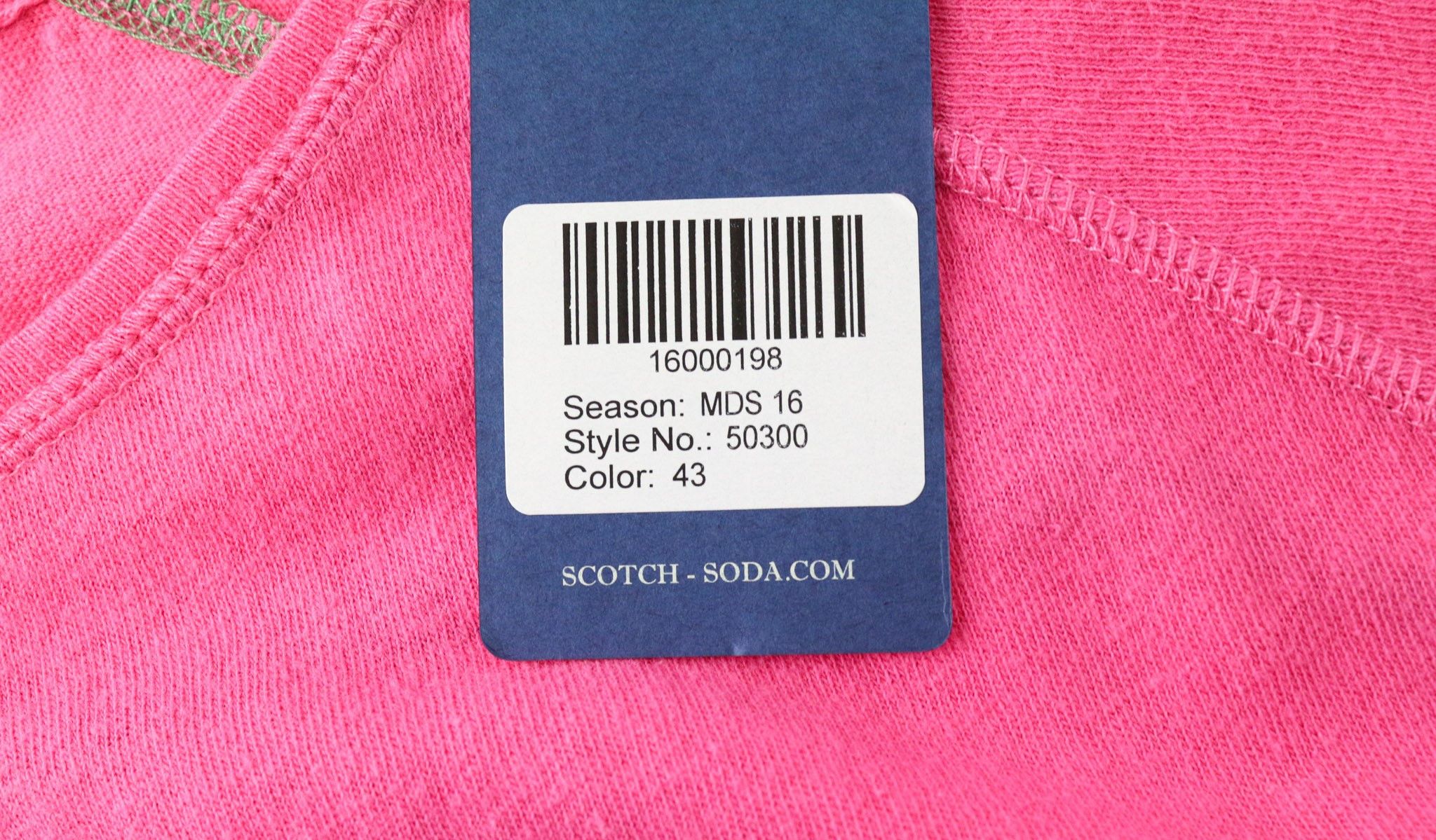 Scotch & Soda S Light Pink Cotton Crew Neck Logo T-Shirt 75228 Size US S / EU 44-46 / 1 - 5 Thumbnail