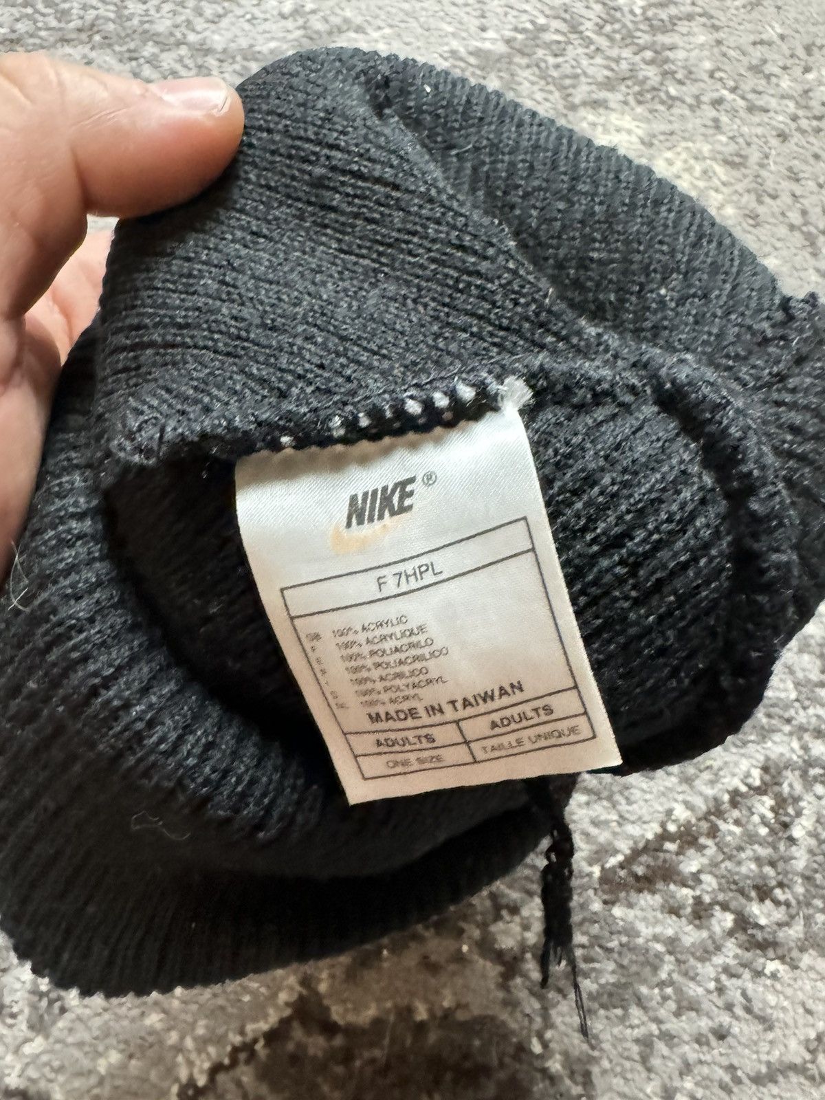 Nike × Vintage Vintage Y2K Nike Las Vegas Oakland Raiders Beanie Hat Cap Size ONE SIZE - 5 Thumbnail