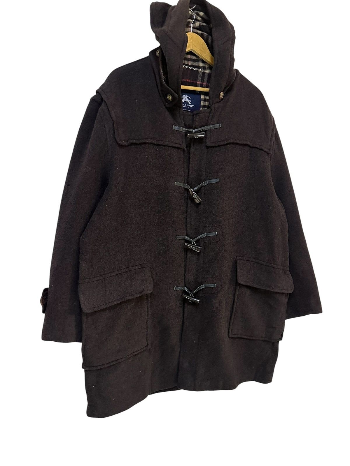 Burberry Brown Burberry Duffle Coat England Size US XL / EU 56 / 4 - 2 Thumbnail