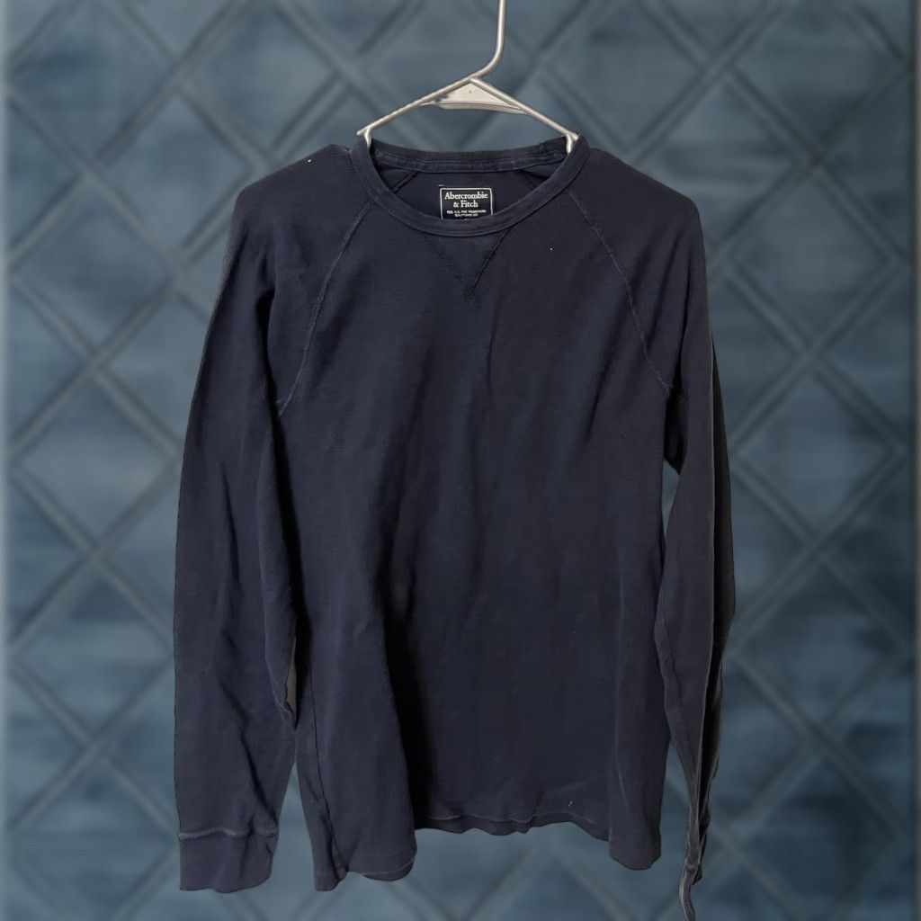 Abercrombie & Fitch Abercrombie & Fitch Sweater Men Size Medium Crew Neck Navy Blue Size US M / EU 48-50 / 2 - 1 Thumbnail