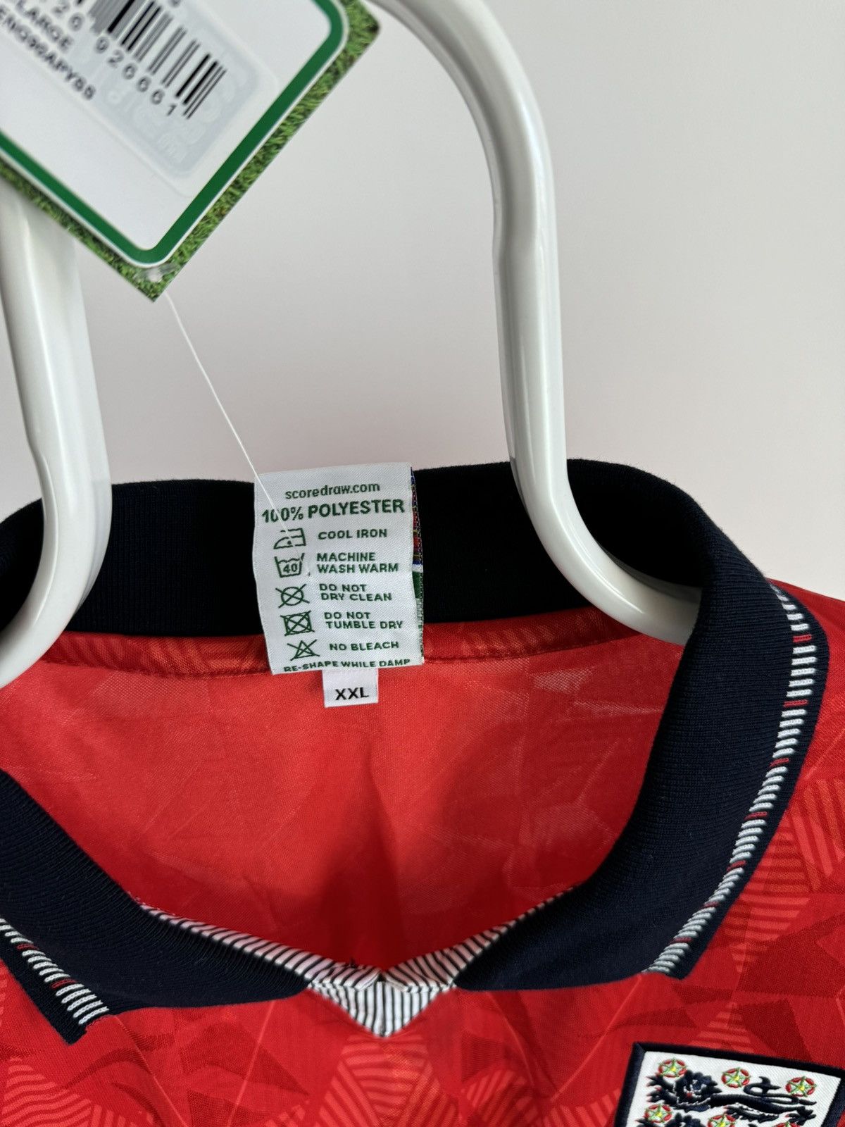 Vintage Score Draw Official Retro England Football Jersey Shirt Size US XXL / EU 58 / 5 - 4 Thumbnail
